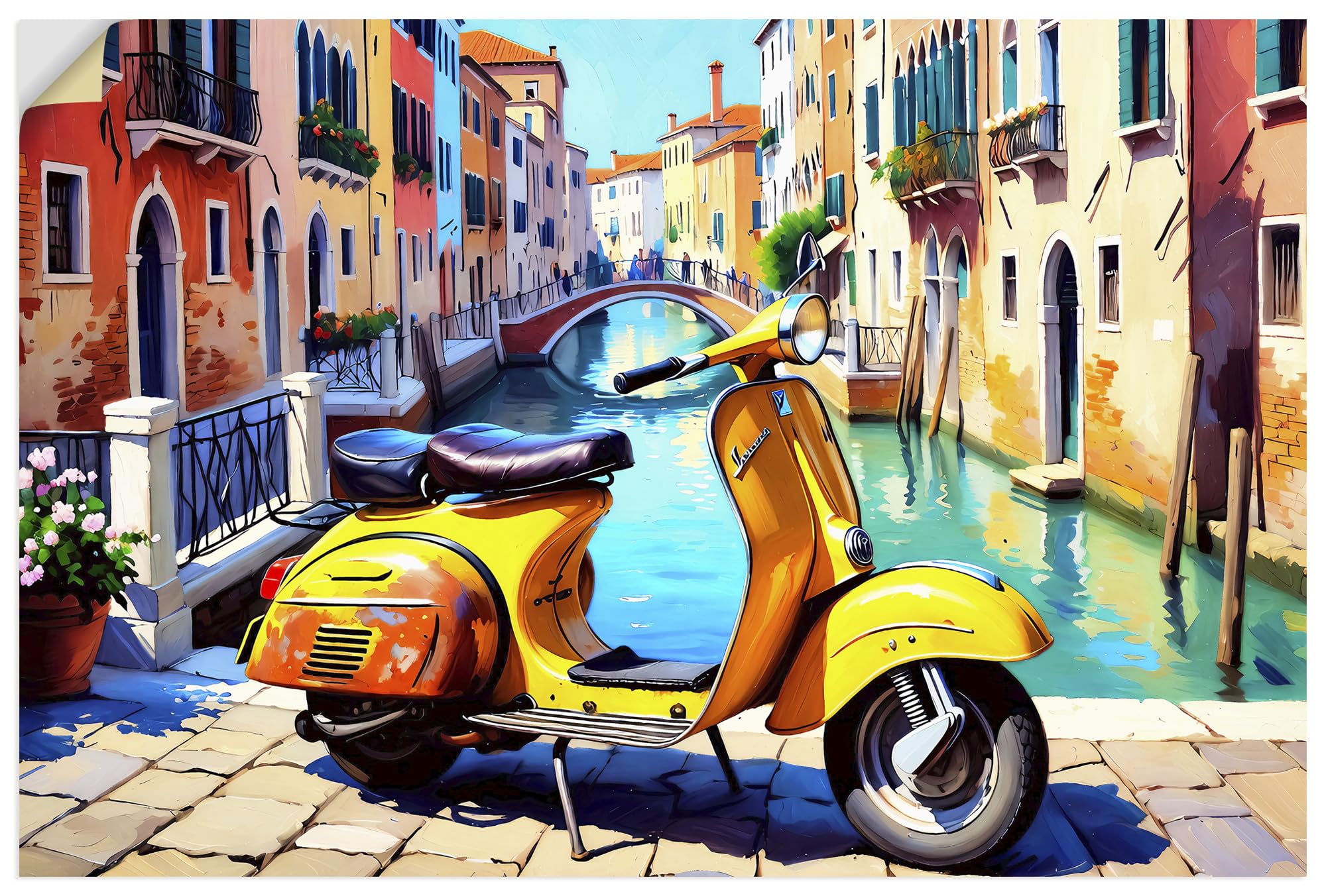 artland-wandaufkleber-vespa-rom-wandtattoo-40x60-cm-rot image 8