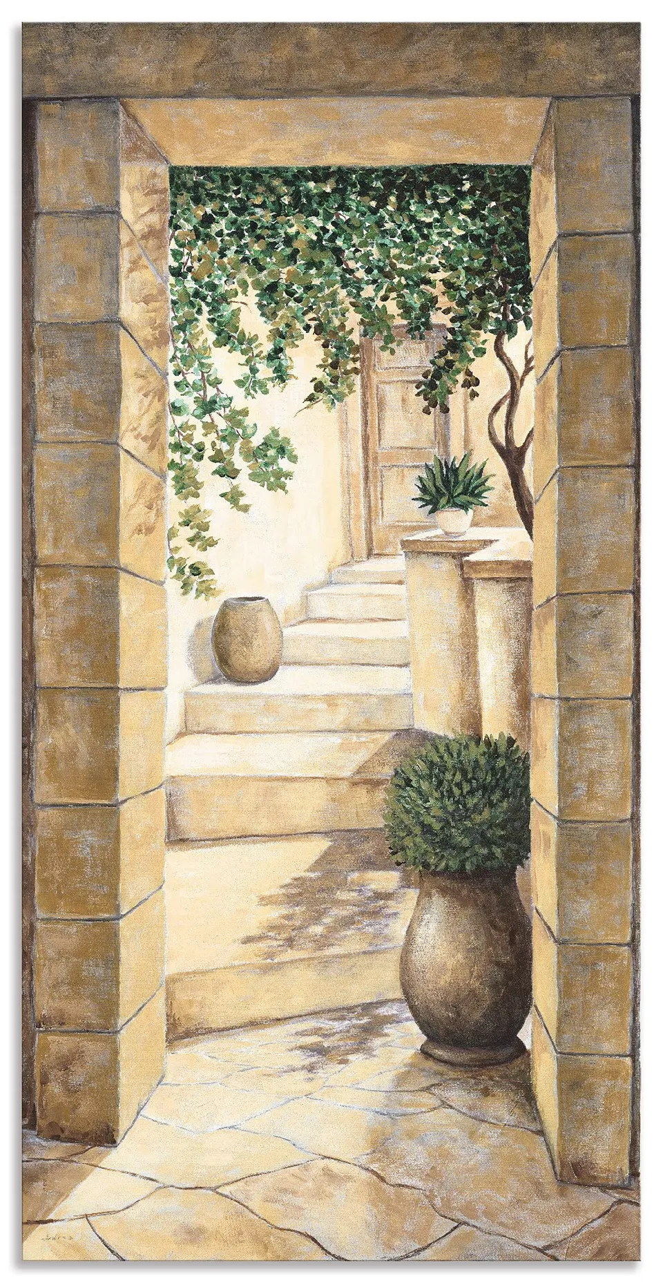 artland-alubilder-eingang-fresco-80x60-cm-alu-dibond-bild image 1
