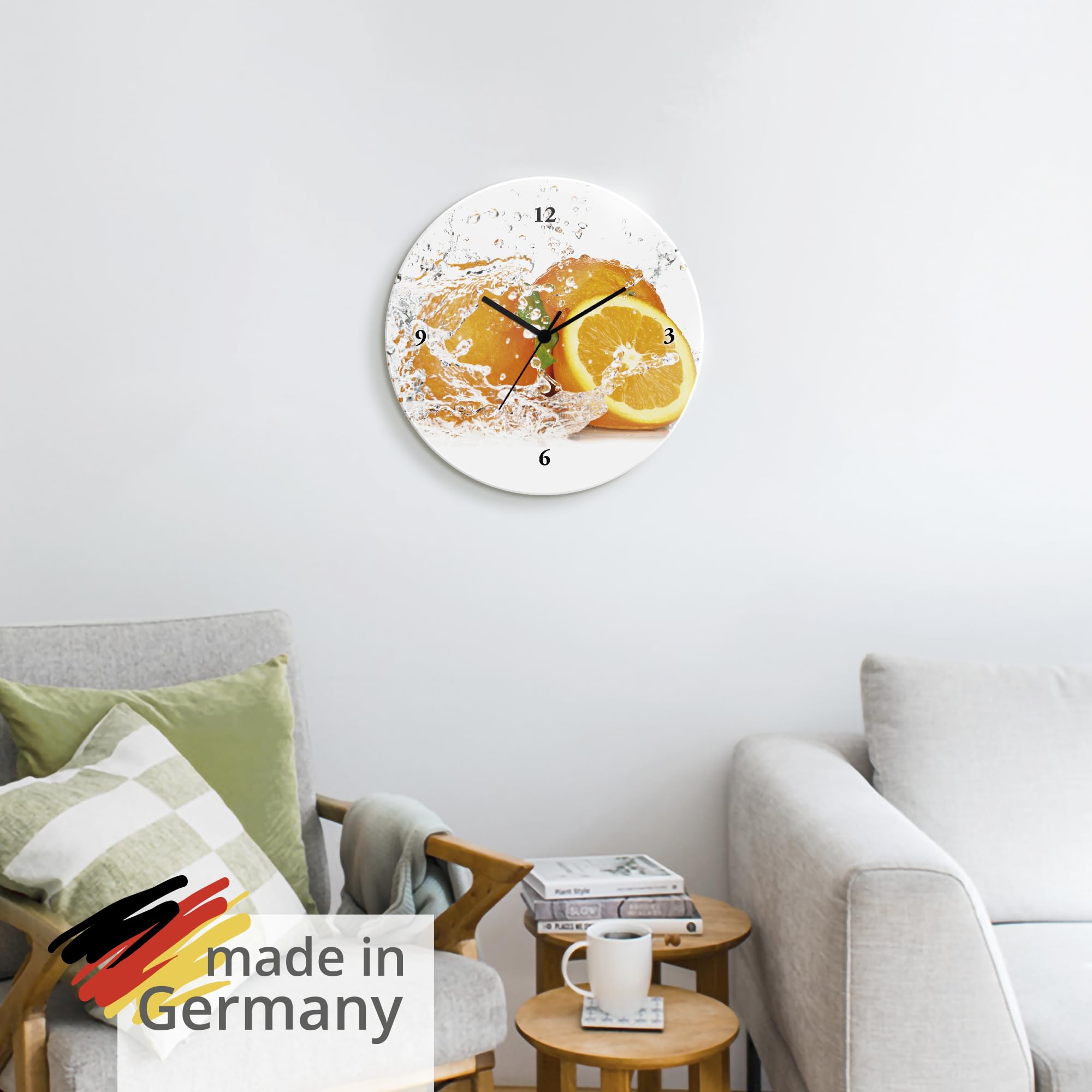 artland-wanduhren-t5ui-wanduhr-orange-30-cm-lautlos image 6