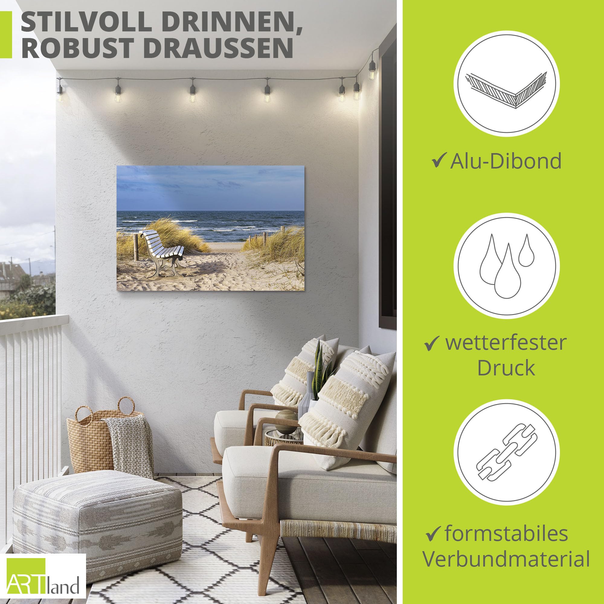 artland-alubilder-u4pr-alubild-sitzbank-ostsee-graal-m-ritz image 2