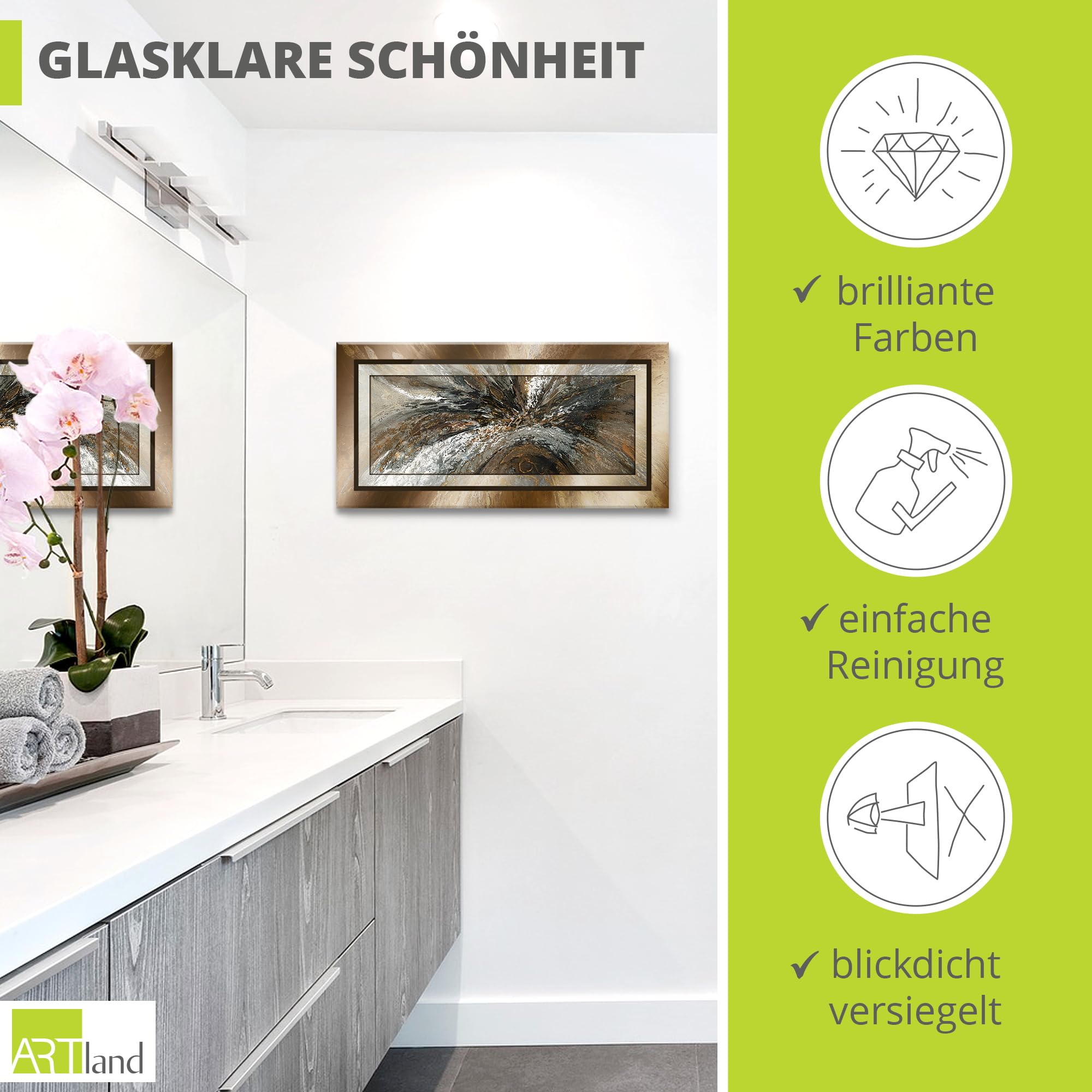artland-glasbilder-abstrakt-kupfer-glasbild-100x50-cm-braun image 2