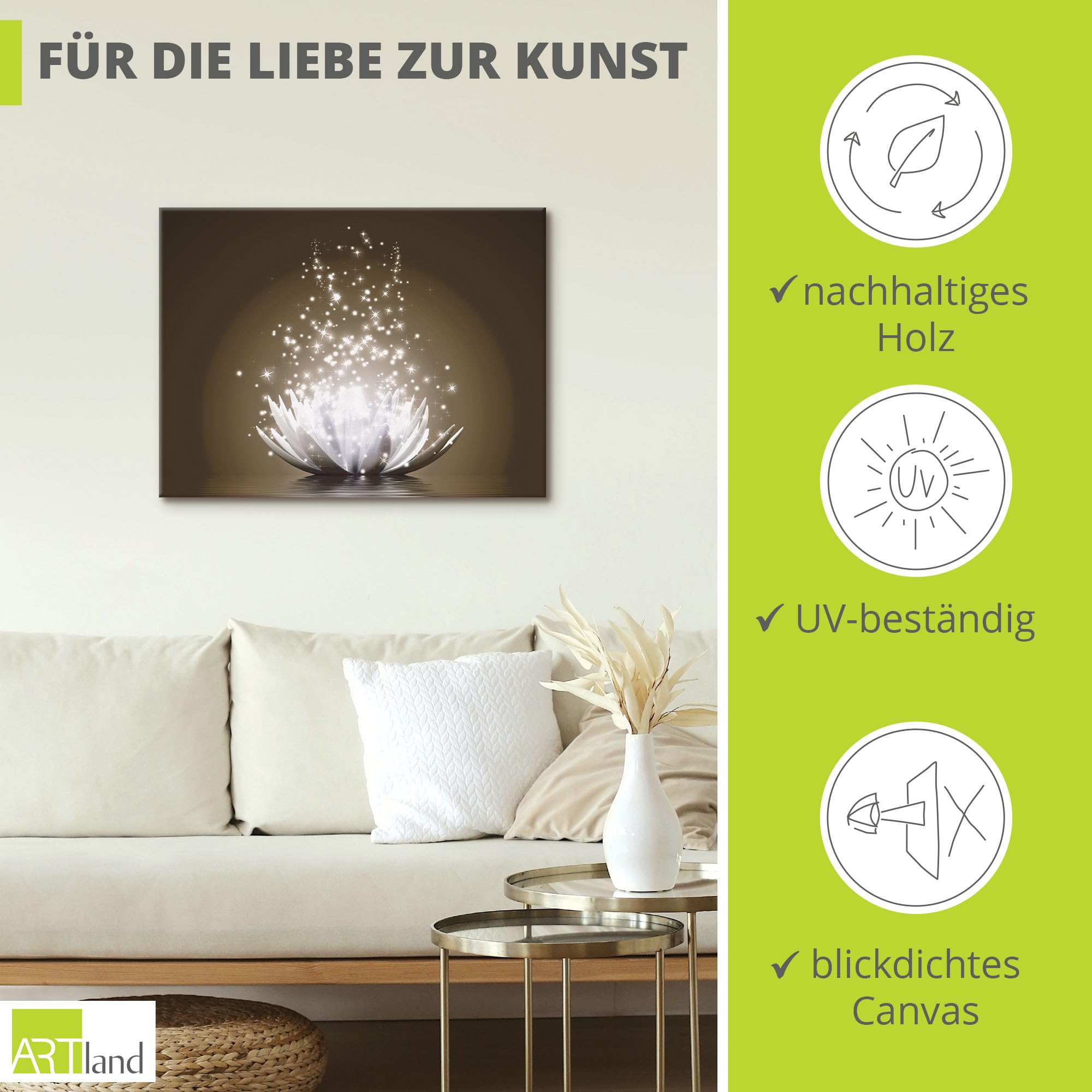 artland-leinwandbilder-seerose-40x30-cm-blumen-natur image 2