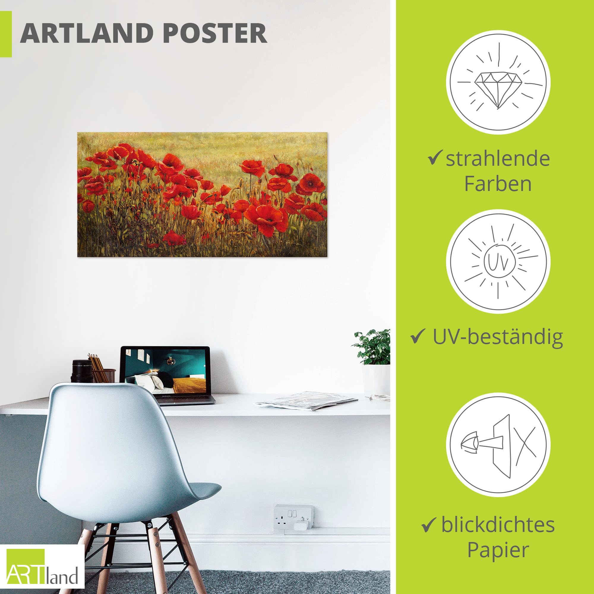 artland-kunstdrucke-mohnblumenwiese-poster-100x50-cm image 3