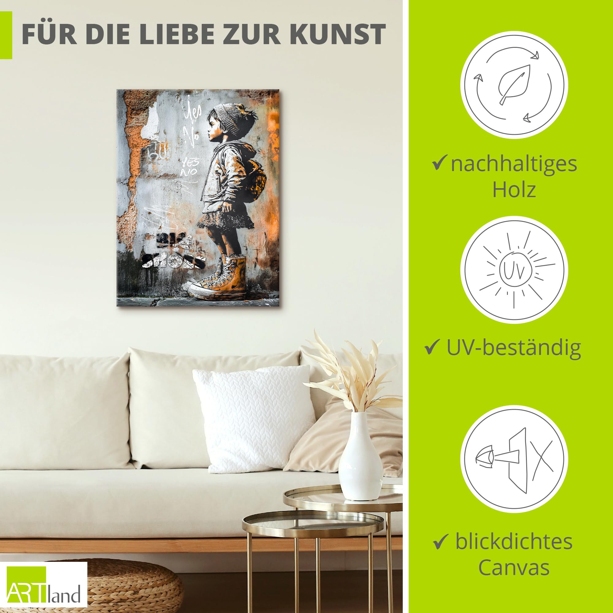 artland-leinwandbilder-gro-e-schuhe-leinwandbild-30x40-graffiti image 2