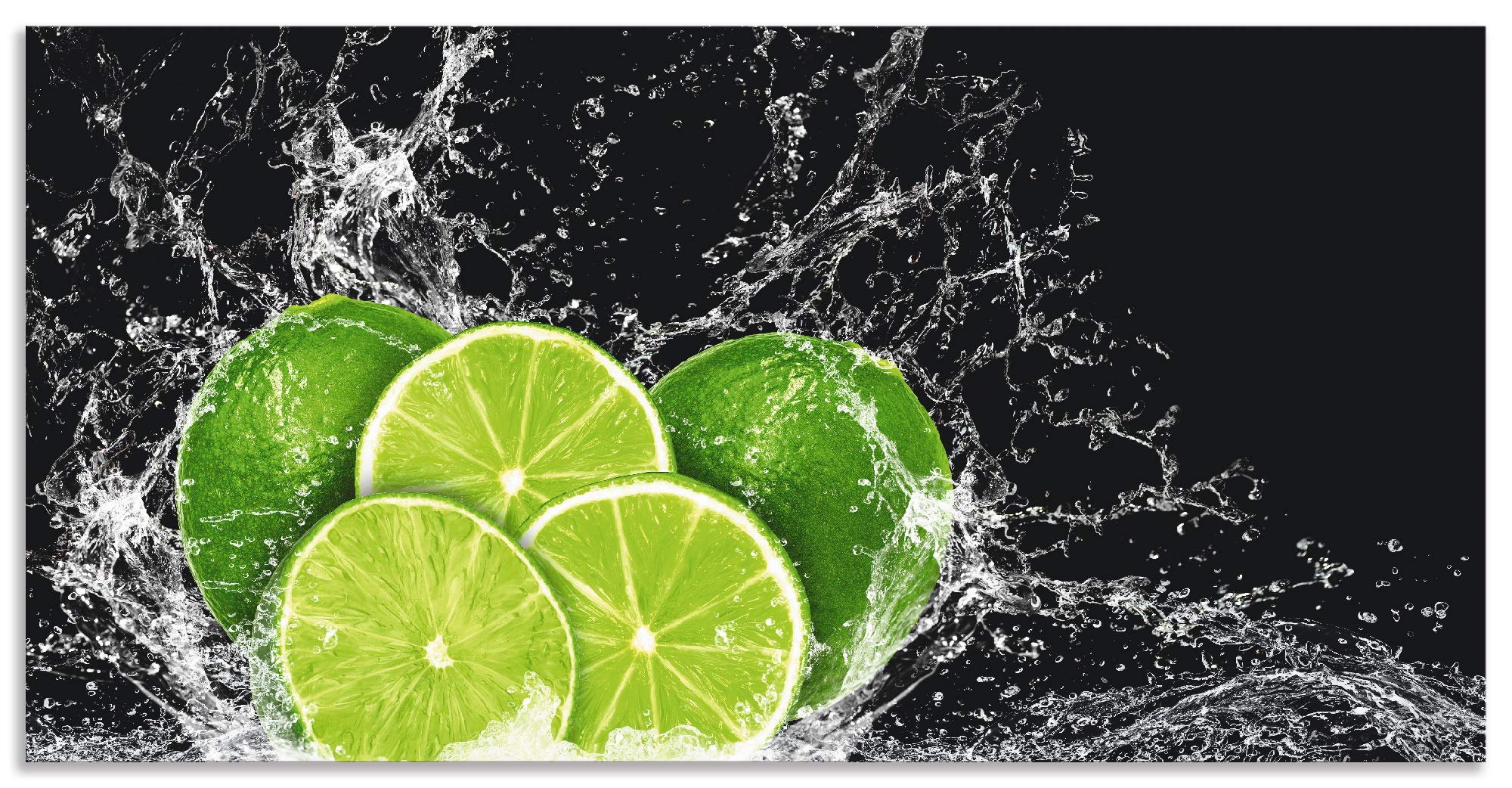 artland-limetten-alubild-60x30-cm-k-chenbild-obst-wandbild image 1