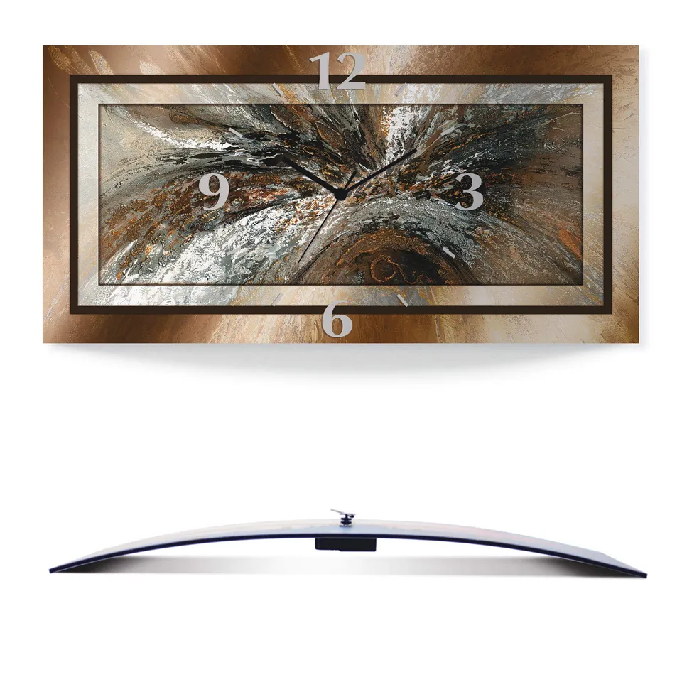 artland-wanduhren-quarzuhr-60x30-cm-abstrakt image 1