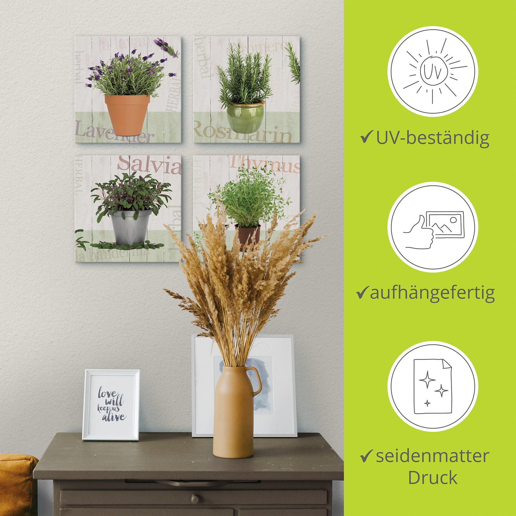 artland-leinwandbilder-kr-uter-4tlg-30x30-cm-leinwandbild-k-che image 3