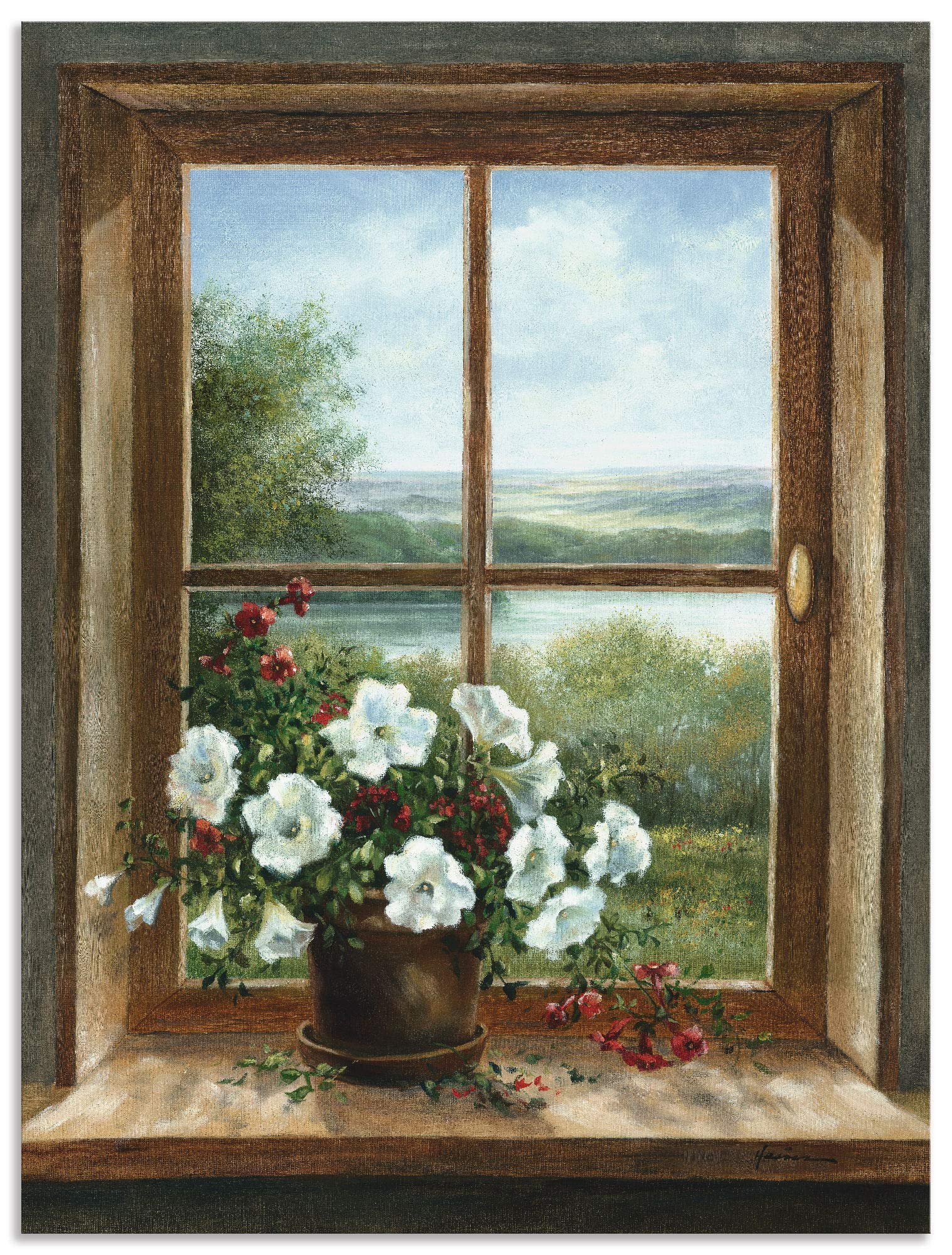 artland-alubilder-t5zb-alu-wandbild-60x80-cm-blumen-fensterblick image 1