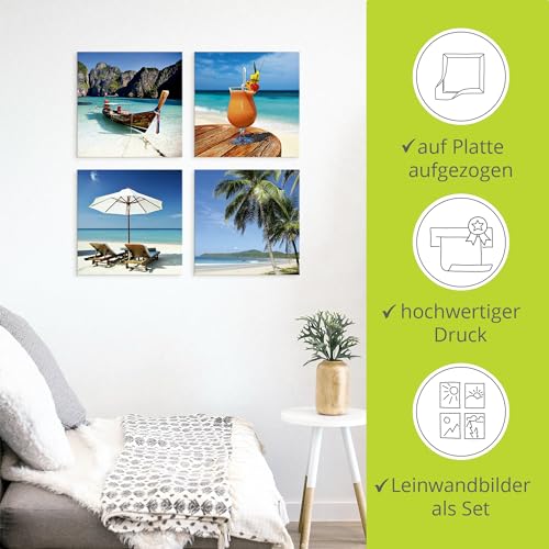 artland-leinwandbilder-set-4tlg-20x20-strand-maya-bay-cocktail image 8