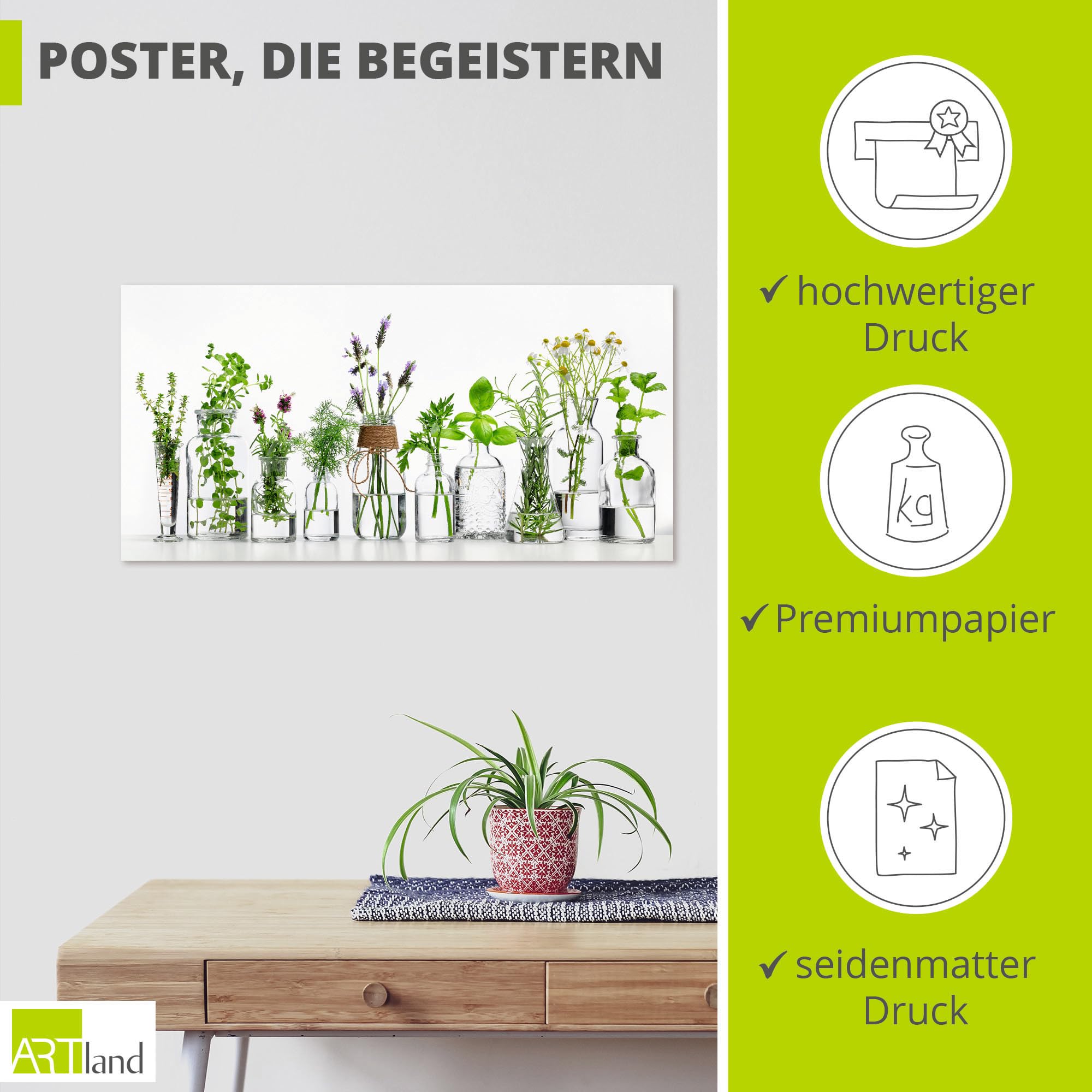artland-kunstdrucke-poster-k-che-kr-uter-60x30-cm image 2