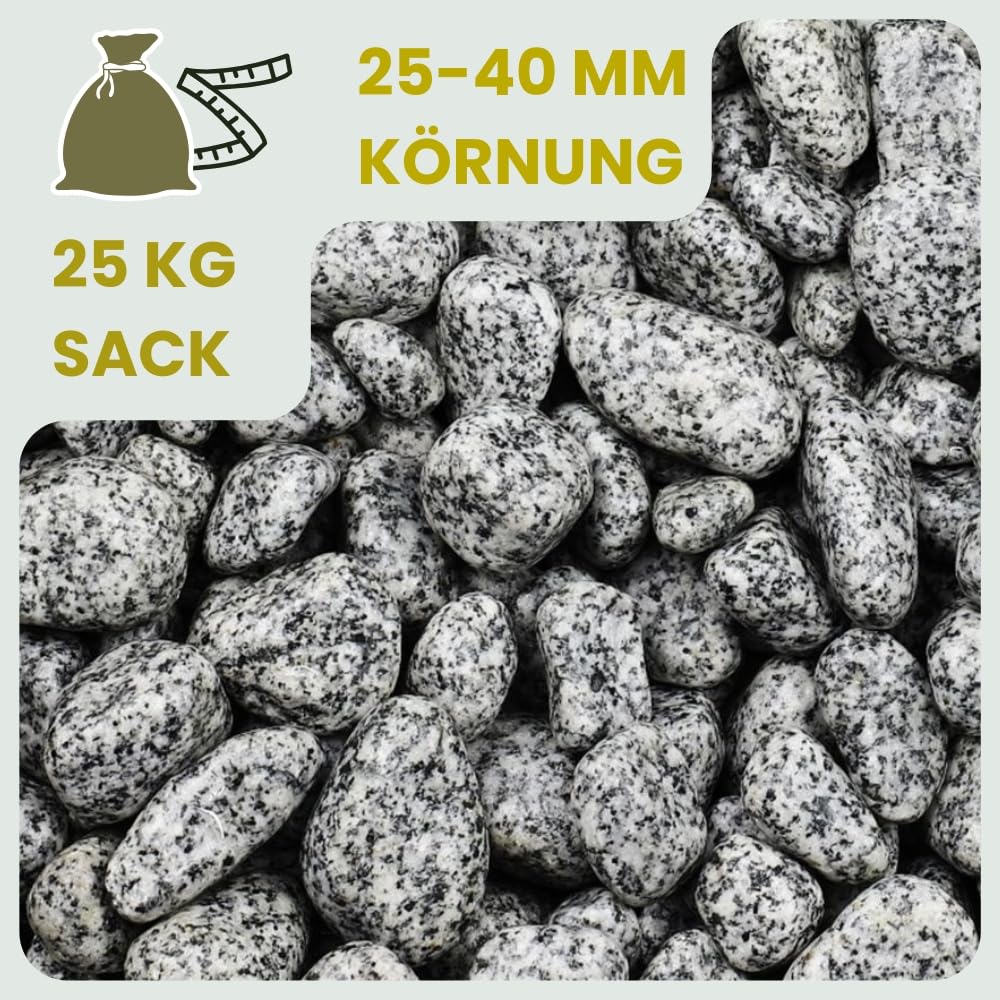 garpet-garten-zierkies-25-kg-25-40-mm-granit-kieselsteine-grau image 2
