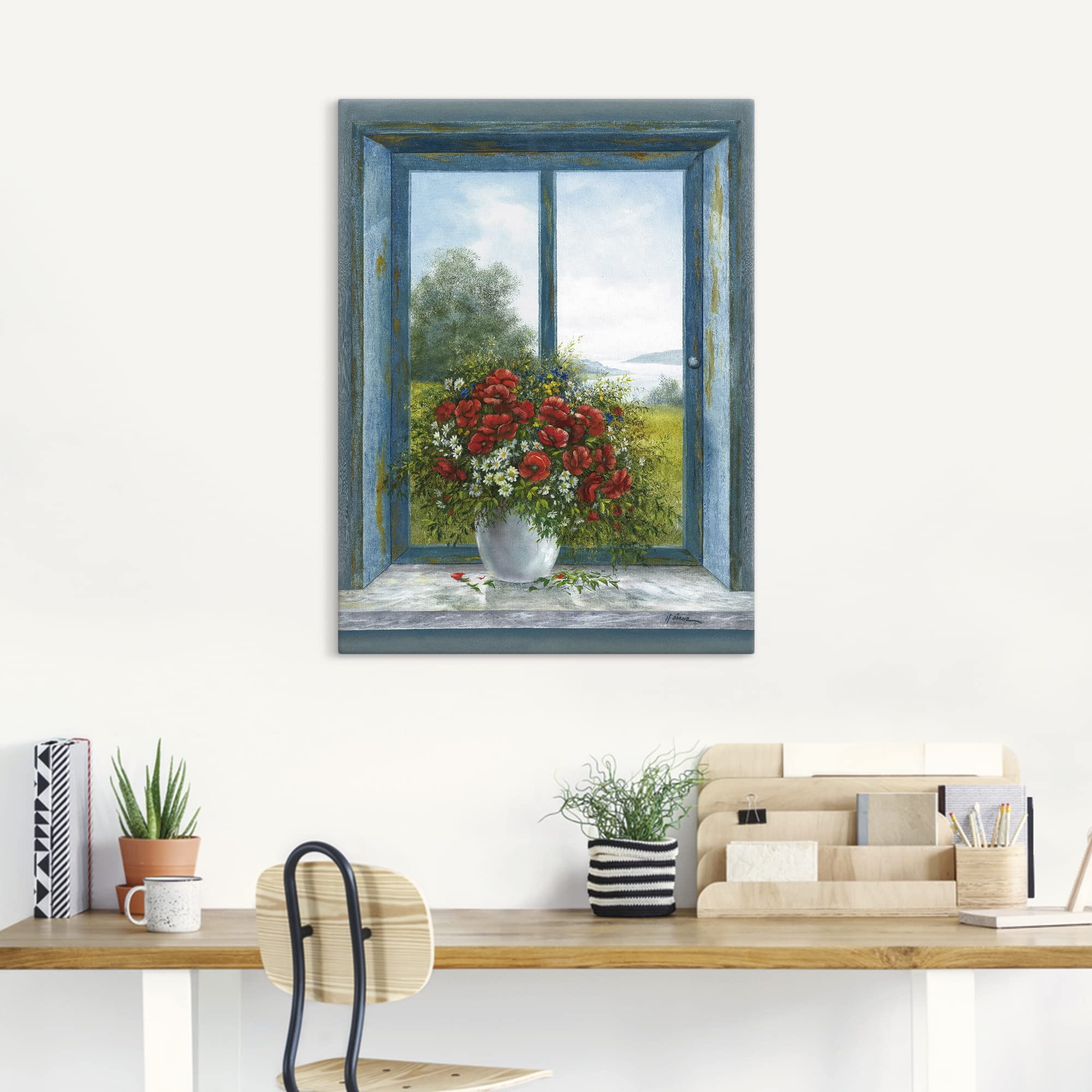 artland-leinwandbilder-mohnblumen-am-fenster-60x80-cm image 7