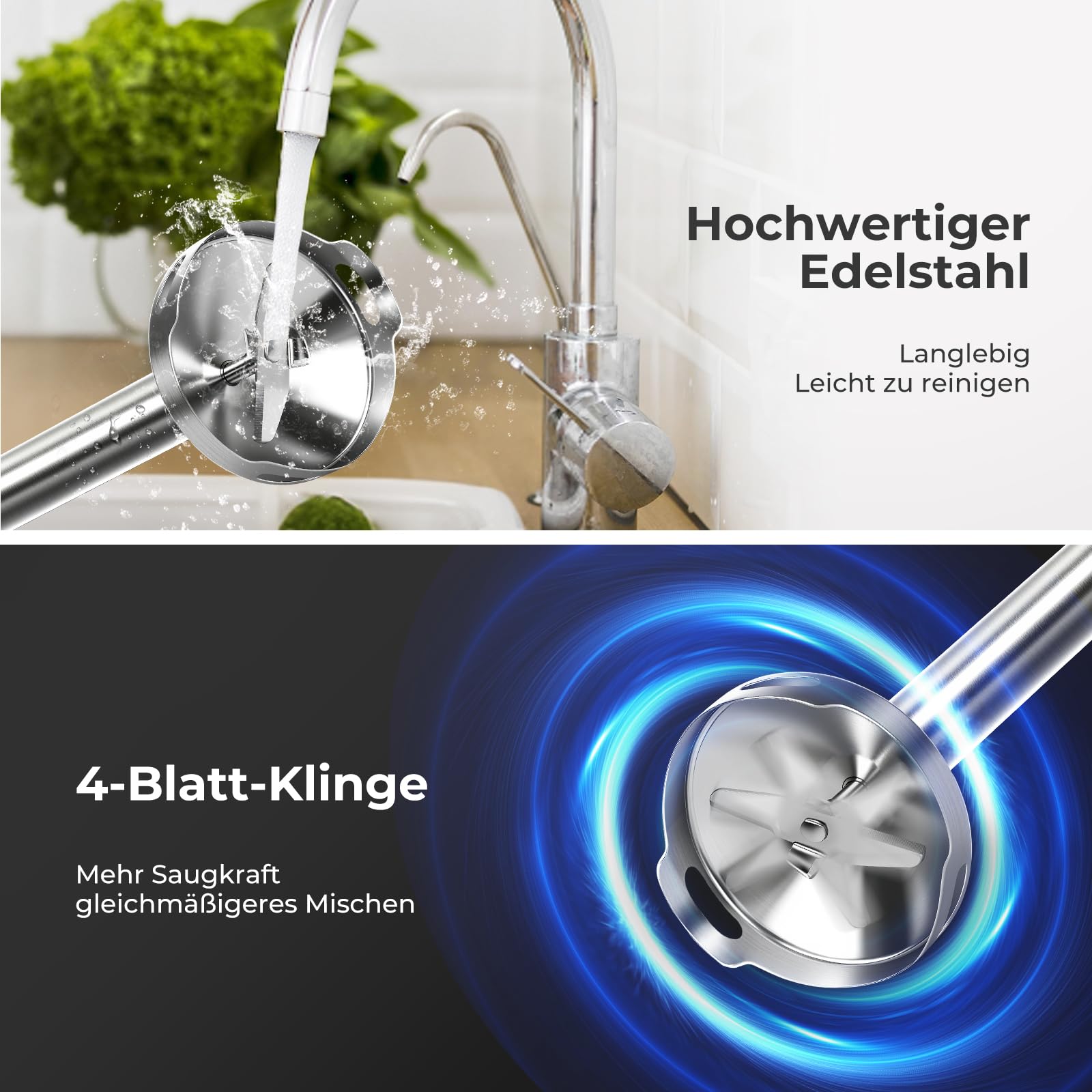 kowdom-hand-blender-stabmixer-1200w-edelstahl-12-stufen-800ml-becher image 6