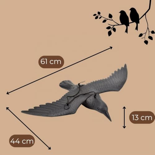 garpet-garten-rabe-fliegend-taubenabwehr-vogelschreck-schwarz image 8