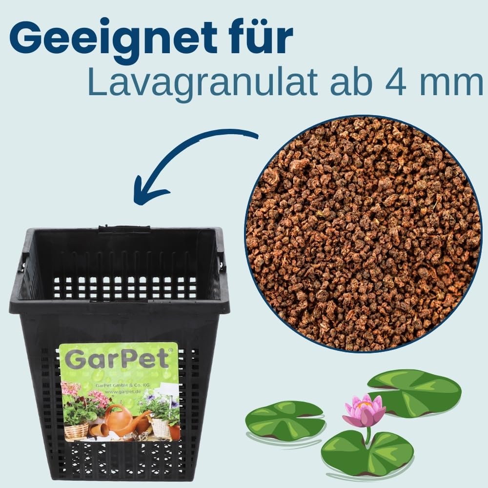 garpet-garten-pflanzkorb-teich-23x23-cm-wasserpflanzen-schwarz image 6