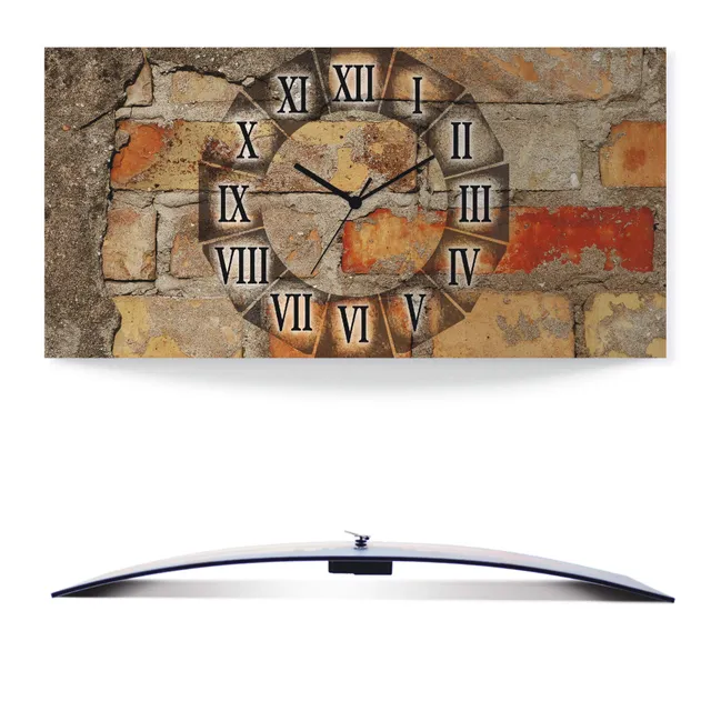 artland-s7lz-wanduhr-rechteckig-60x30-cm-quarzuhr-r-mische-ziffern image 1