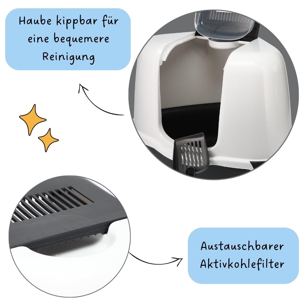 garpet-tierwelt-eck-katzenklo-xxl-mit-deckel-haube-filter image 4