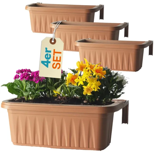 garpet-garten-blumenkasten-60cm-terrakotta-4er-set-wasserspeicher image 1