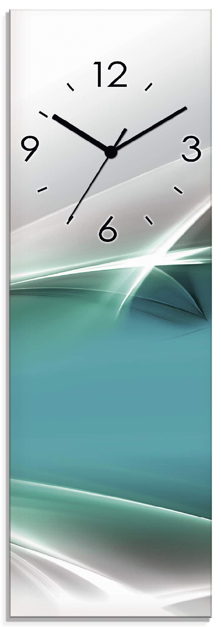 artland-wanduhren-s8ul-glasuhr-20x60-cm-quarzuhr-welle image 7