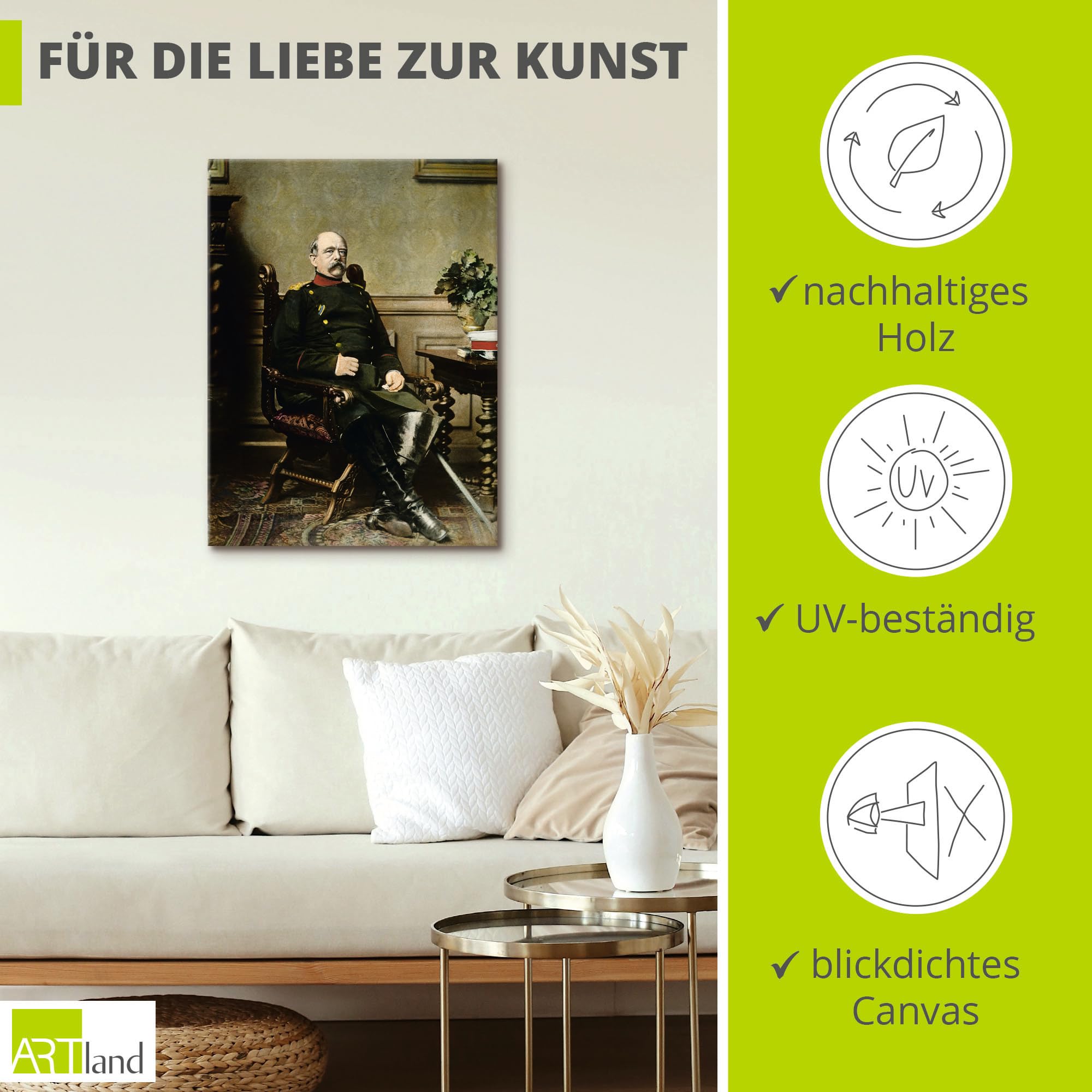 artland-leinwandbilder-otto-von-bismarck-leinwandbild-45x60-cm image 2