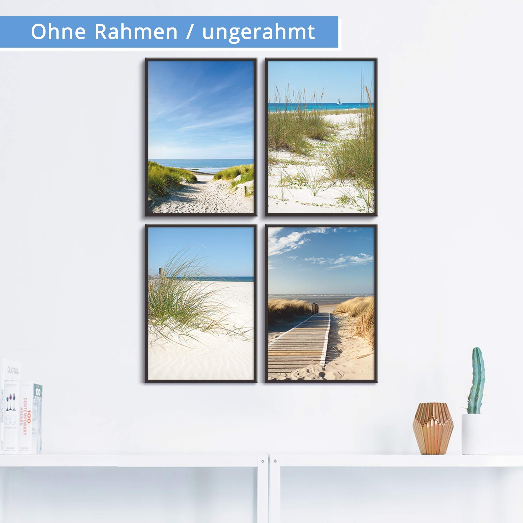 artland-strand-poster-4er-set-din-a3-meer-d-nen-naturbild image 2