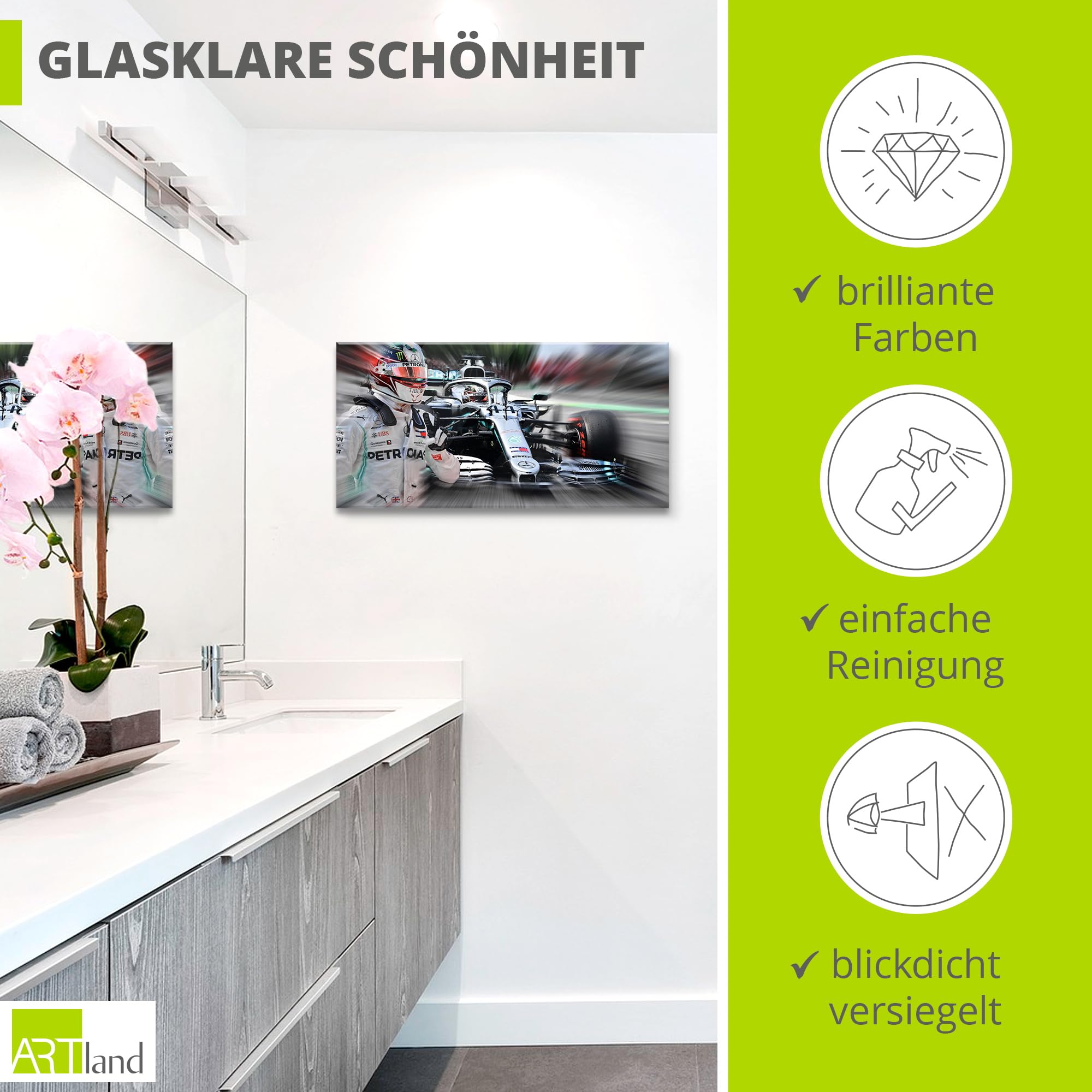 artland-glasbilder-hamilton-glasbild-60x30-cm-motorsport image 2