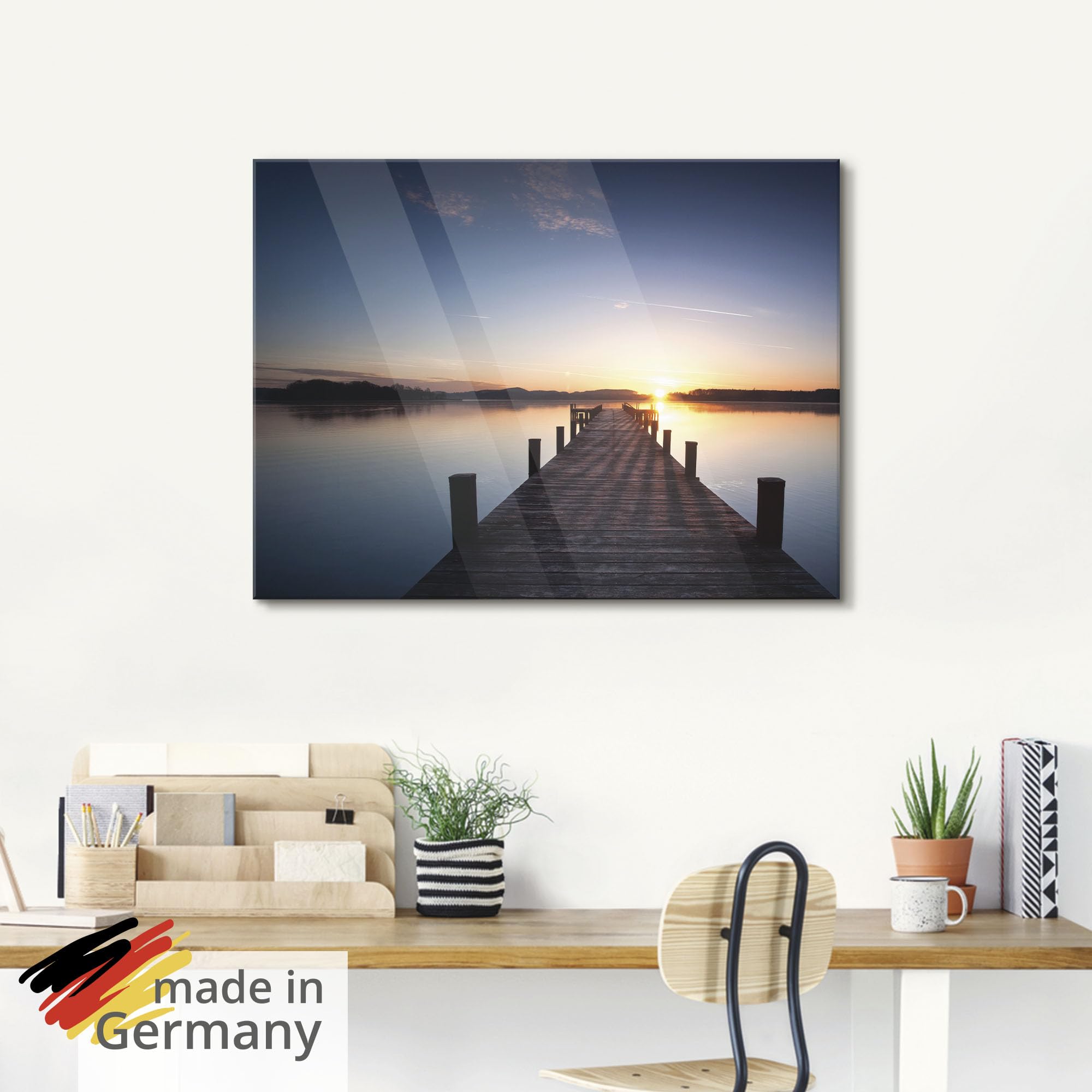 artland-glasbilder-t9mv-glasbild-sonnenuntergang-steg-100x50-quer image 5