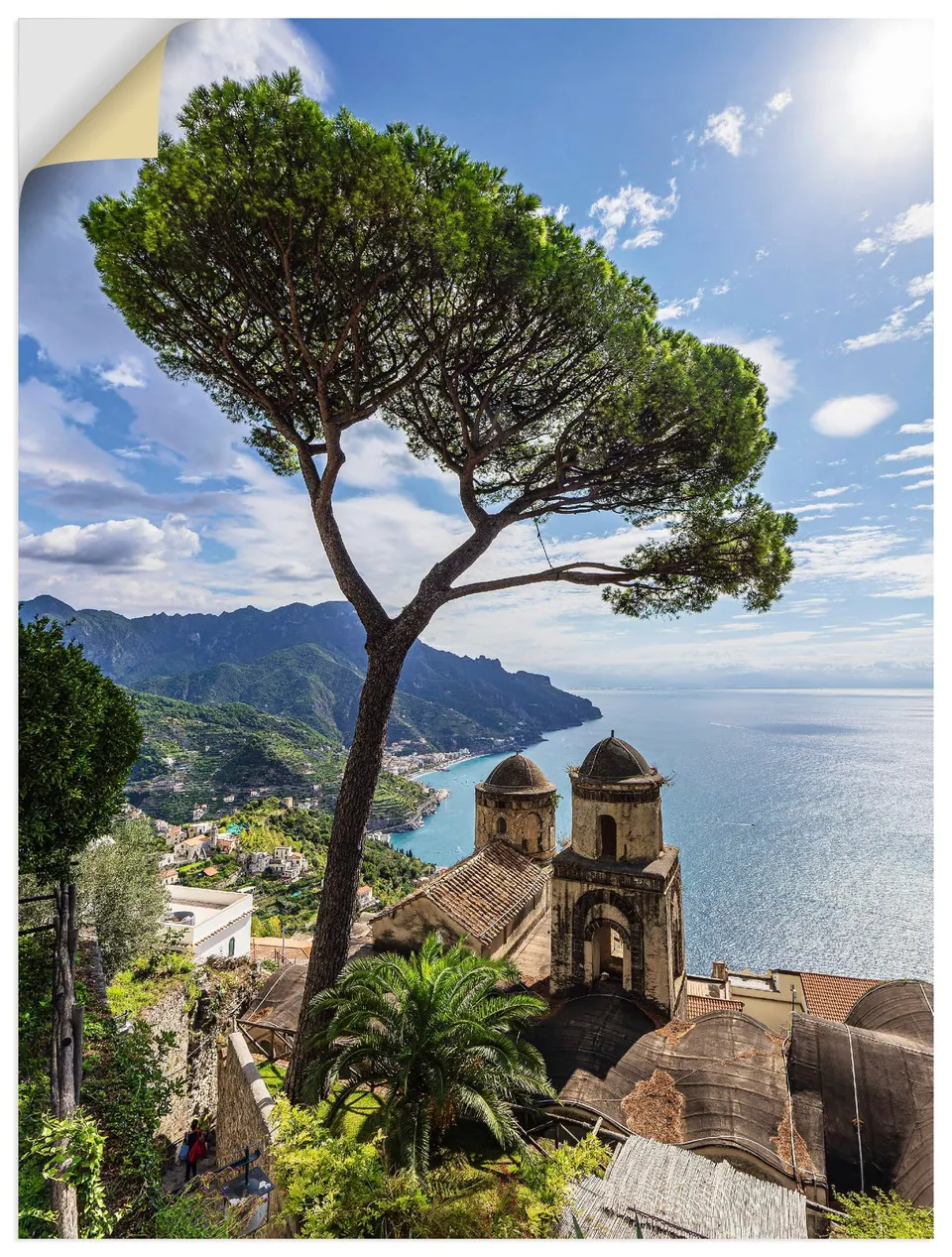 artland-wandaufkleber-ravello-italien-wandtattoo-30x40-cm-mediterran image 1