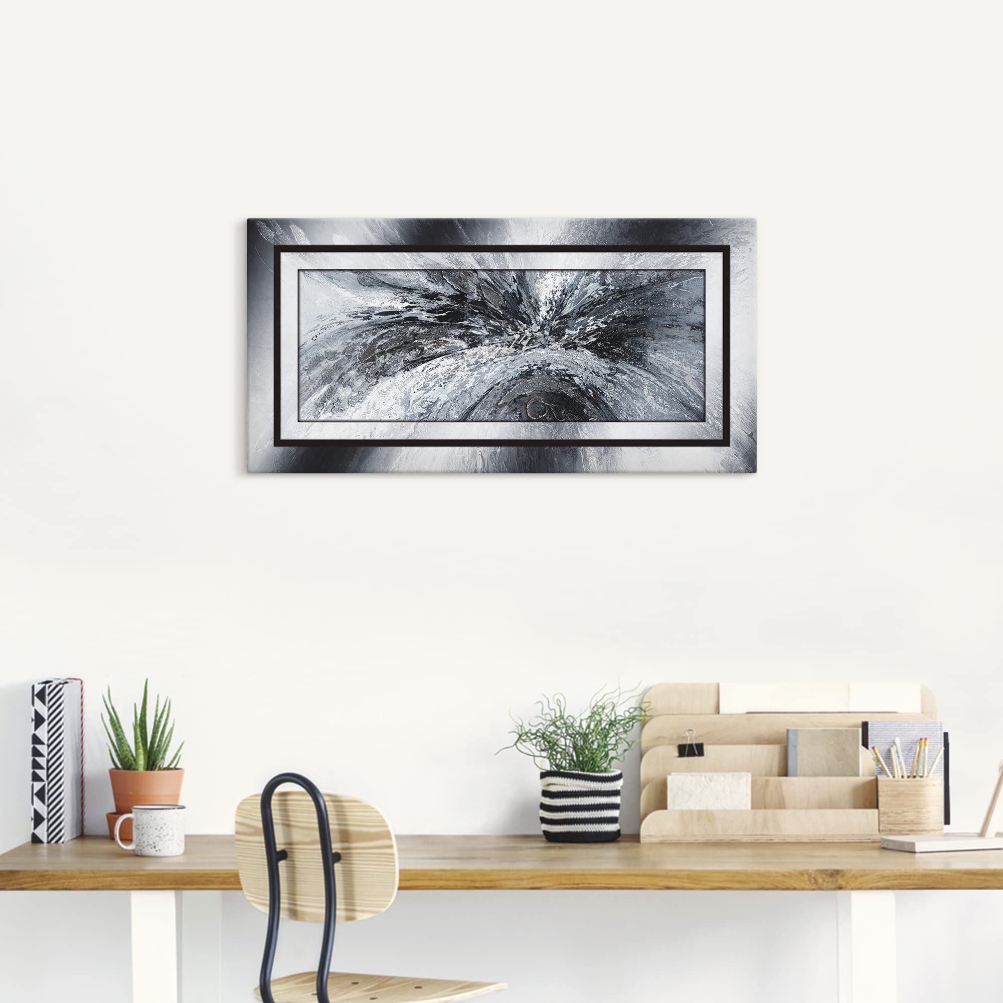 artland-leinwandbilder-canvas-60x30-schwarz-wei-abstrakt-c6pf image 7