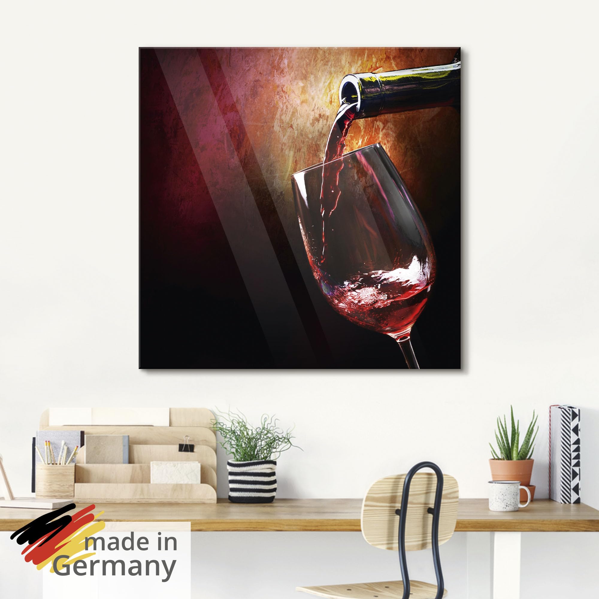 artland-glasbilder-rotwein-glasbild-30x60-bar-hochformat image 5