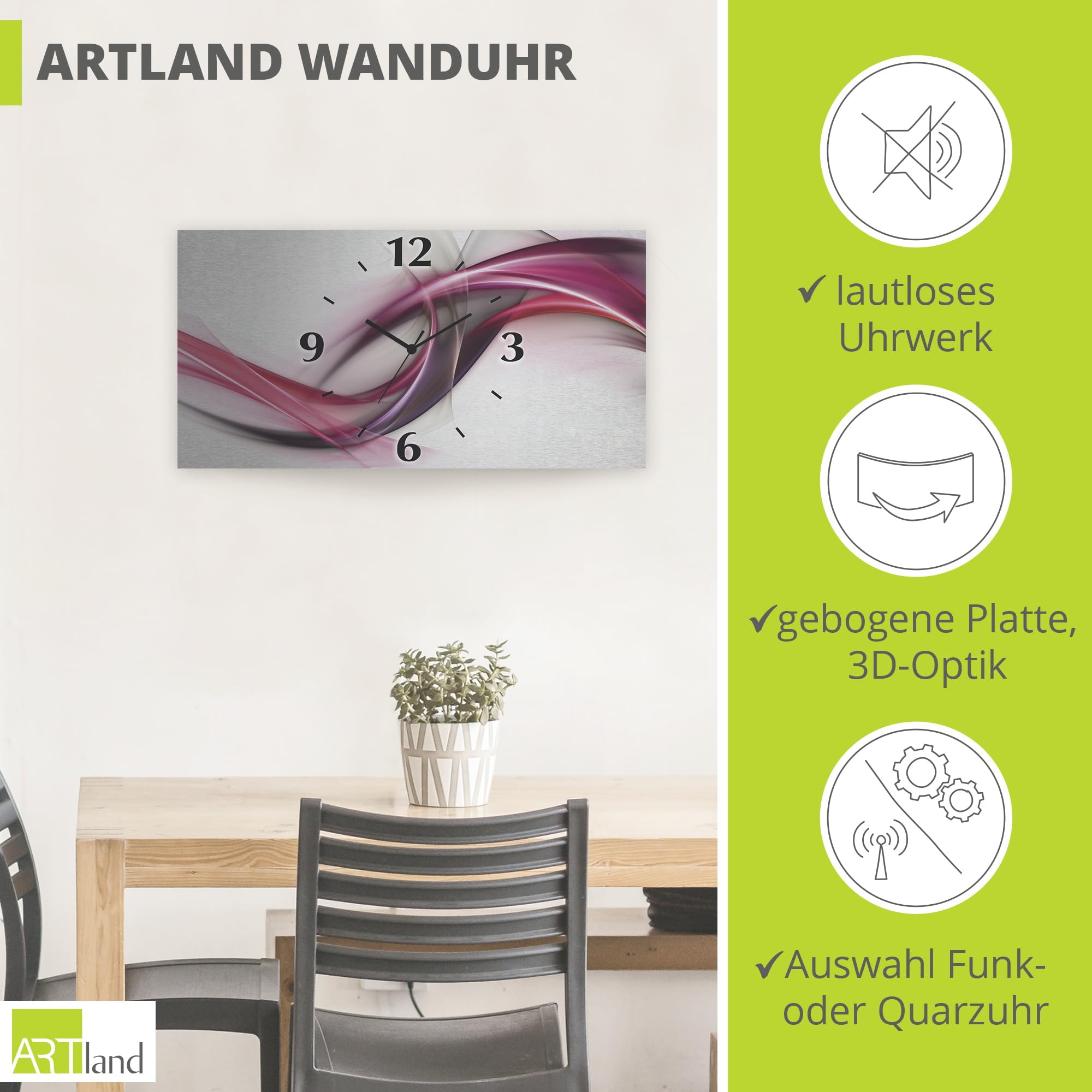 artland-wanduhren-s8ul-wanduhr-50x25-cm-funkuhr-lautlos image 2