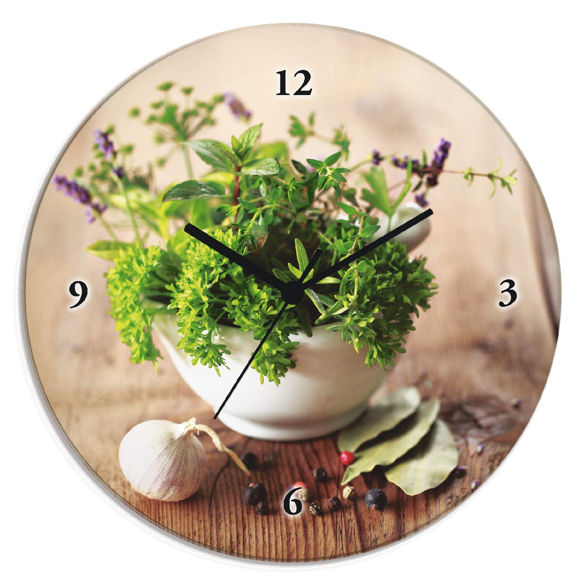 artland-wanduhren-t5qg-funkuhr-kr-uter-30-cm-lautlos-glas image 1
