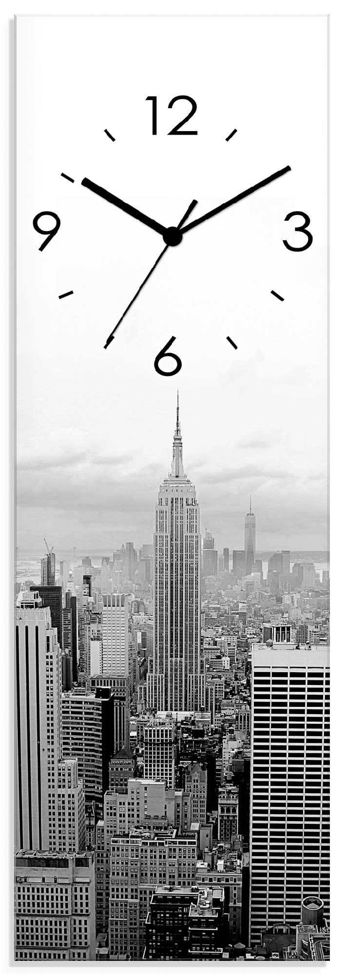 artland-wanduhren-skyline-manhattan-glas-wanduhr-20x60-lautlos image 8