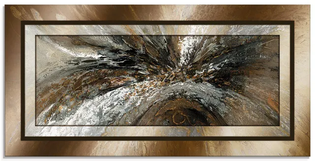 artland-glasbilder-abstrakt-kupfer-glasbild-100x50-cm-braun image 1
