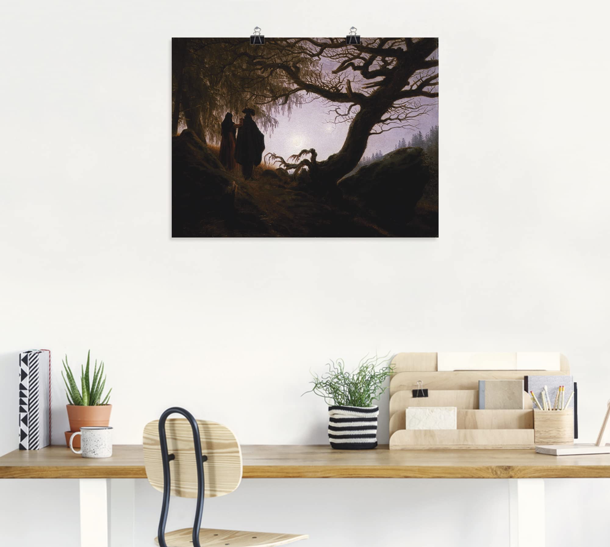 artland-kunstdrucke-den-mond-betrachtend-poster-60x45-cm image 7