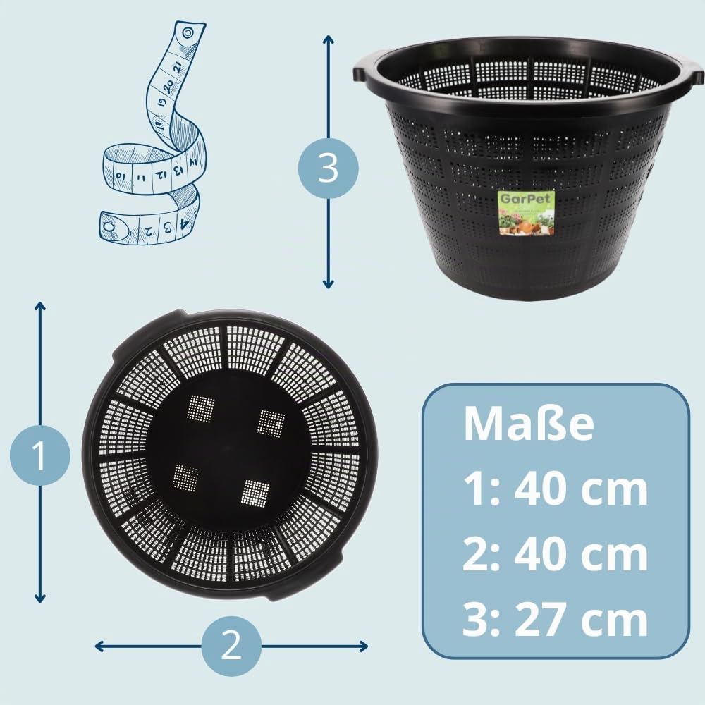 garpet-garten-pflanzkorb-rund-40-cm-teichpflanzkorb-schwarz image 2