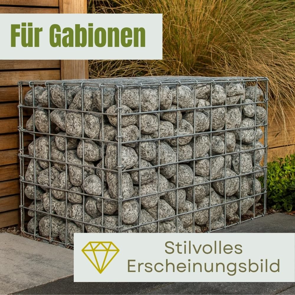 garpet-garten-zierkies-25-kg-25-40-mm-granit-kieselsteine-grau image 4