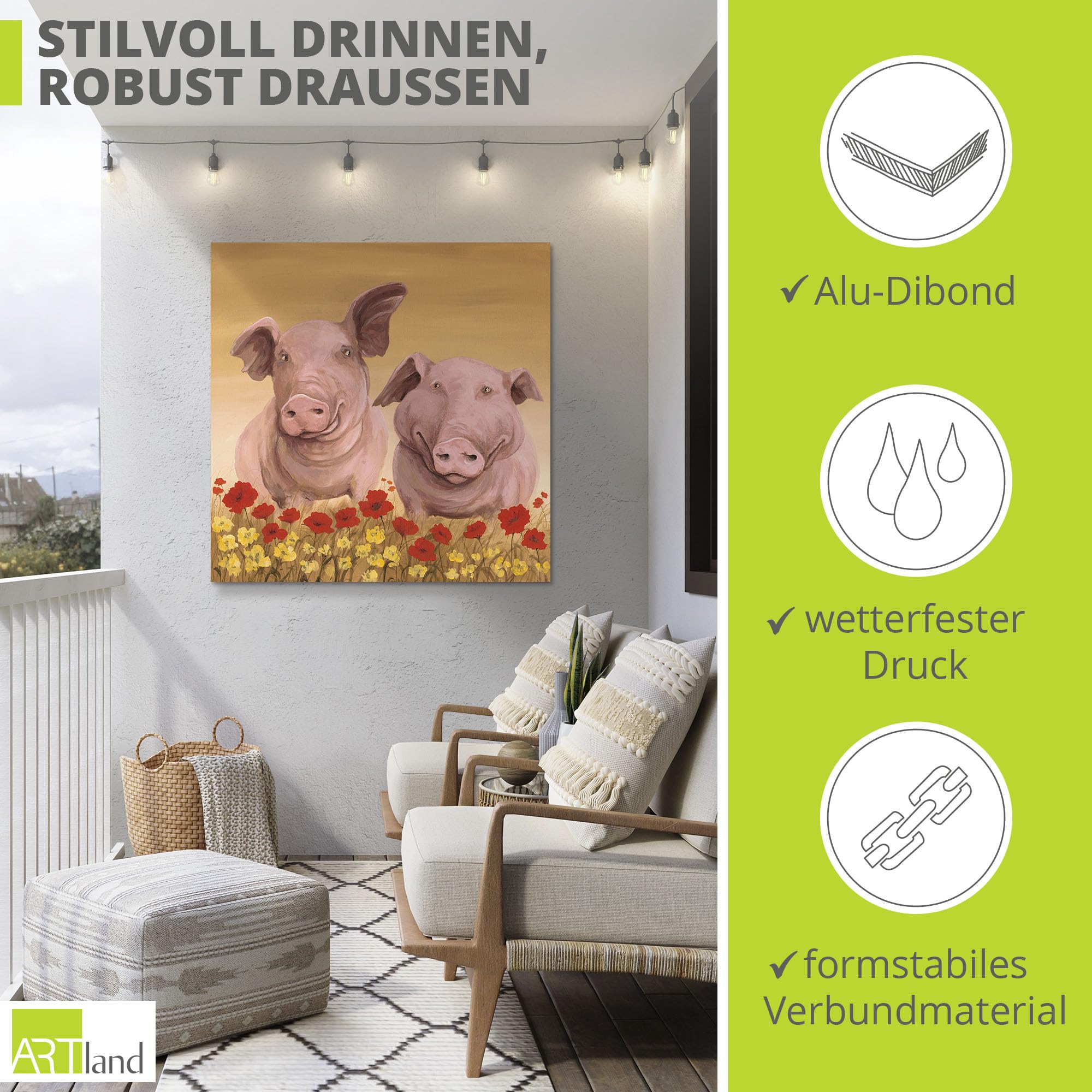artland-alubilder-alu-bild-schweine-creme-malerei-a1se image 2