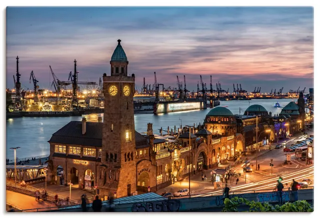 artland-leinwandbilder-hamburg-hafen-leinwandbild-90x60-cm image 1