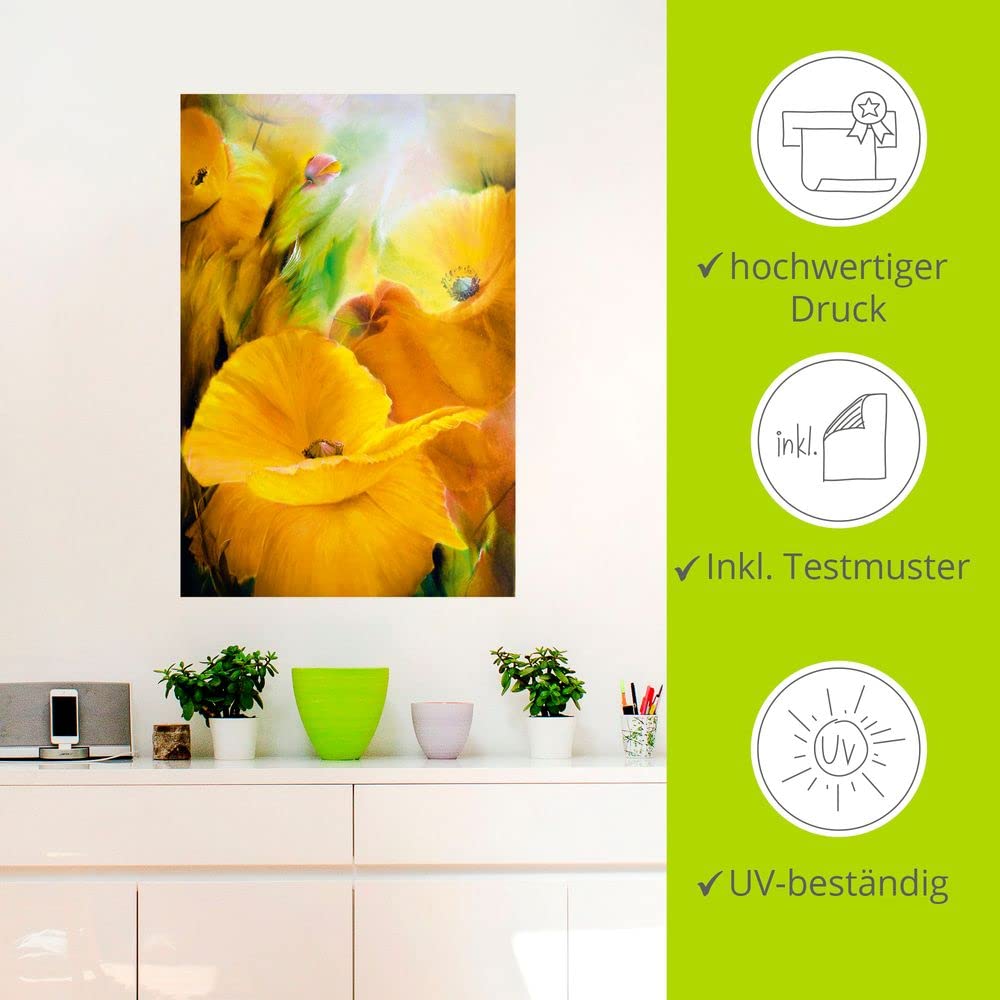 artland-wandaufkleber-sommertag-wandtattoo-vinyl-blumen image 2
