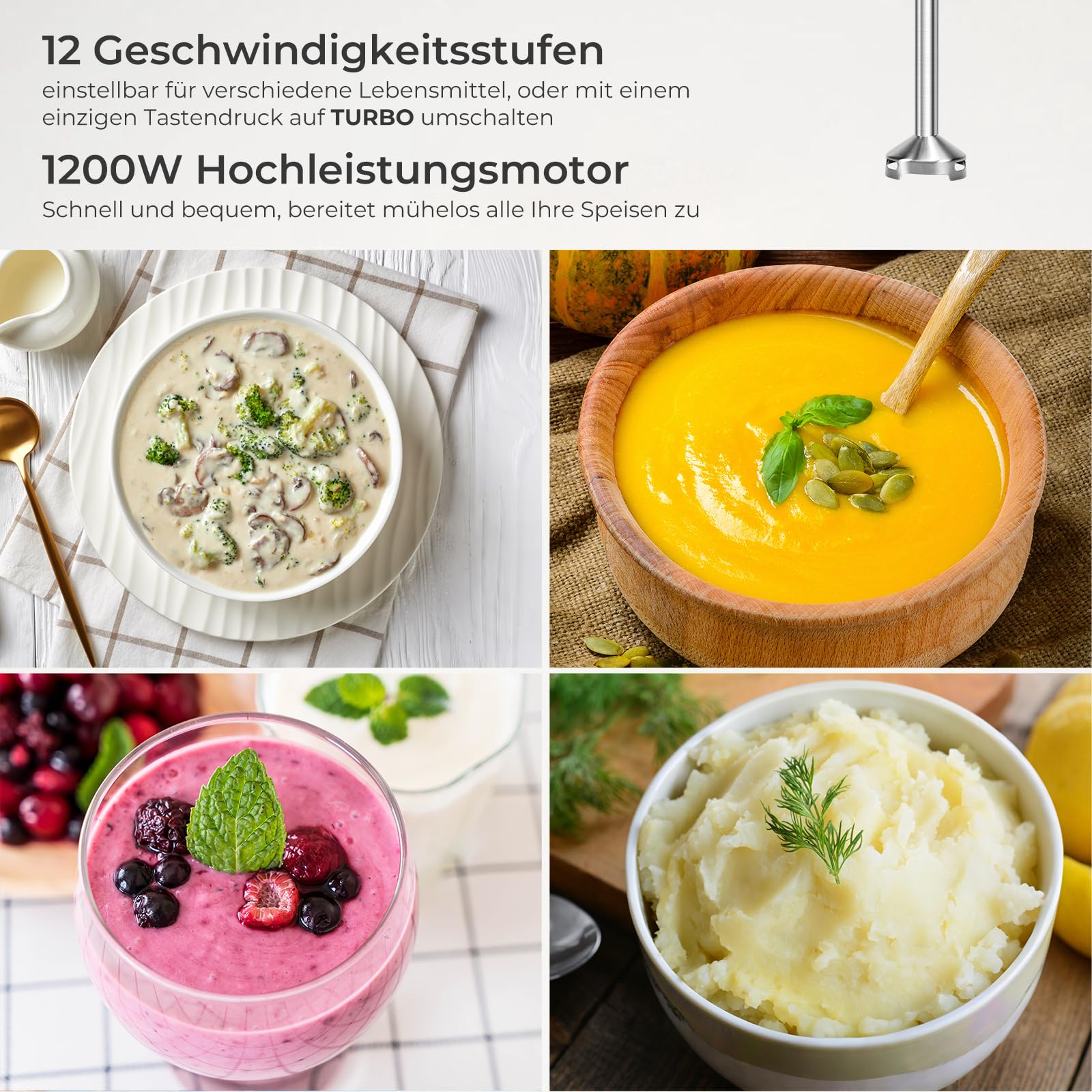 kowdom-hand-blender-stabmixer-1200w-edelstahl-12-stufen-800ml-becher image 5