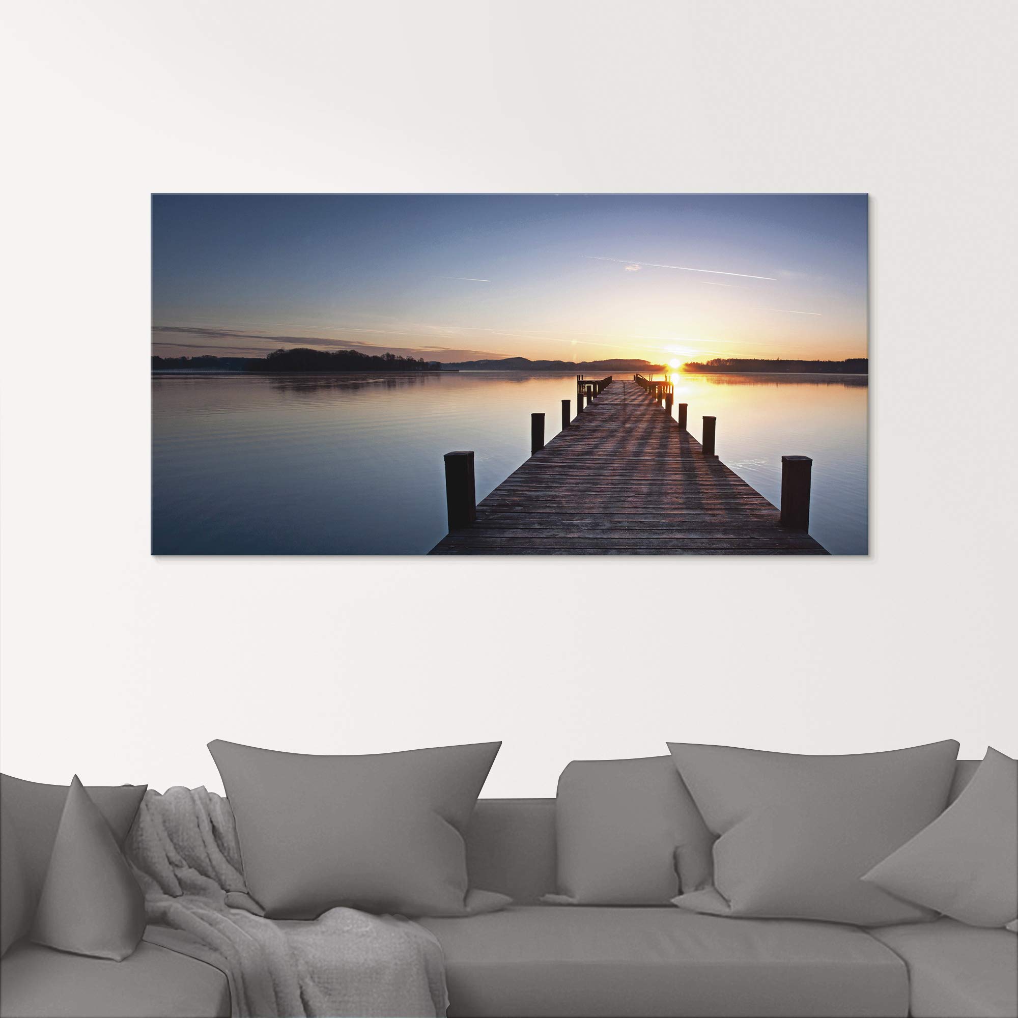 artland-glasbilder-t9mv-glasbild-sonnenuntergang-steg-100x50-quer image 8
