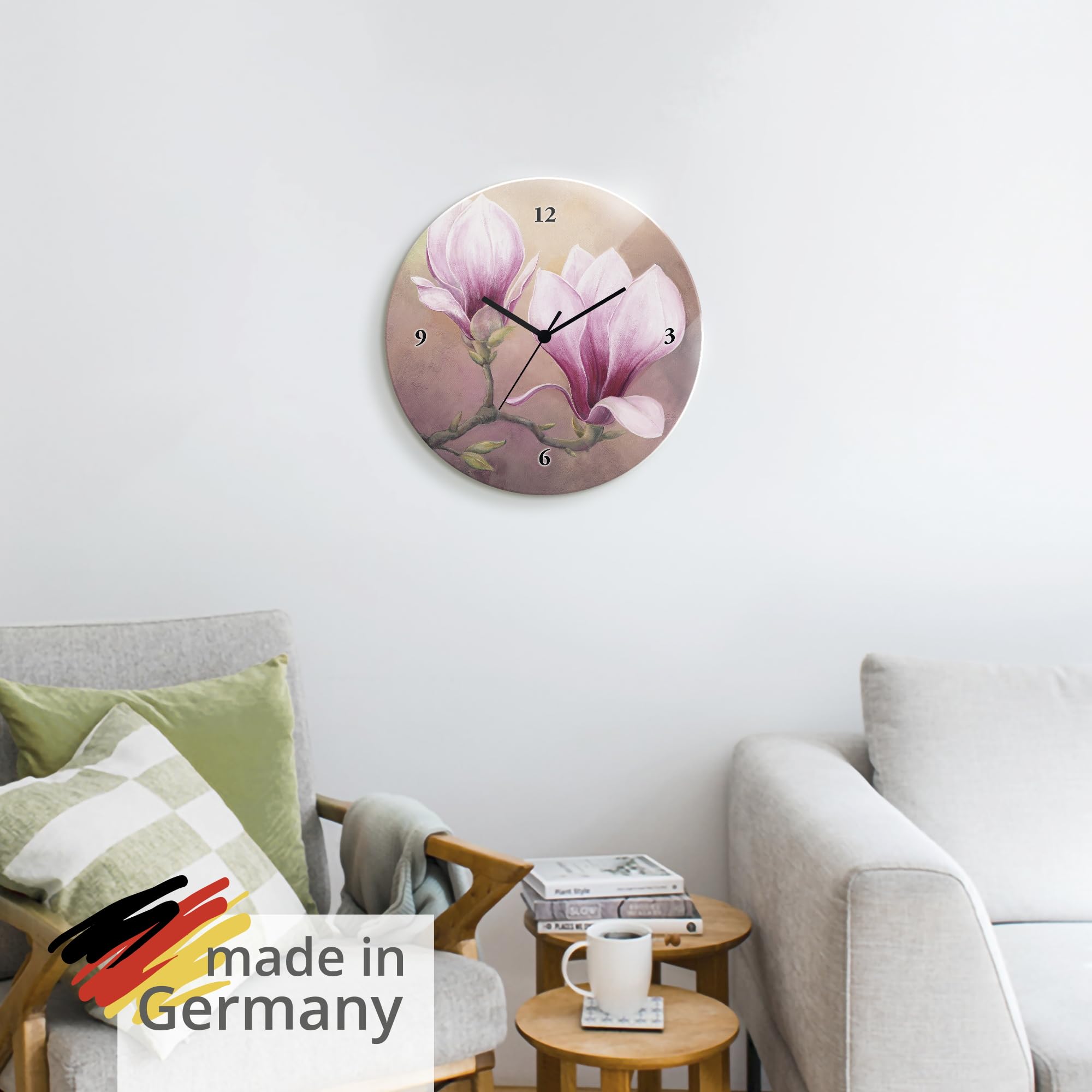 artland-wanduhren-t4wv-wanduhr-magnolie-30-cm-glas-lautlos image 6