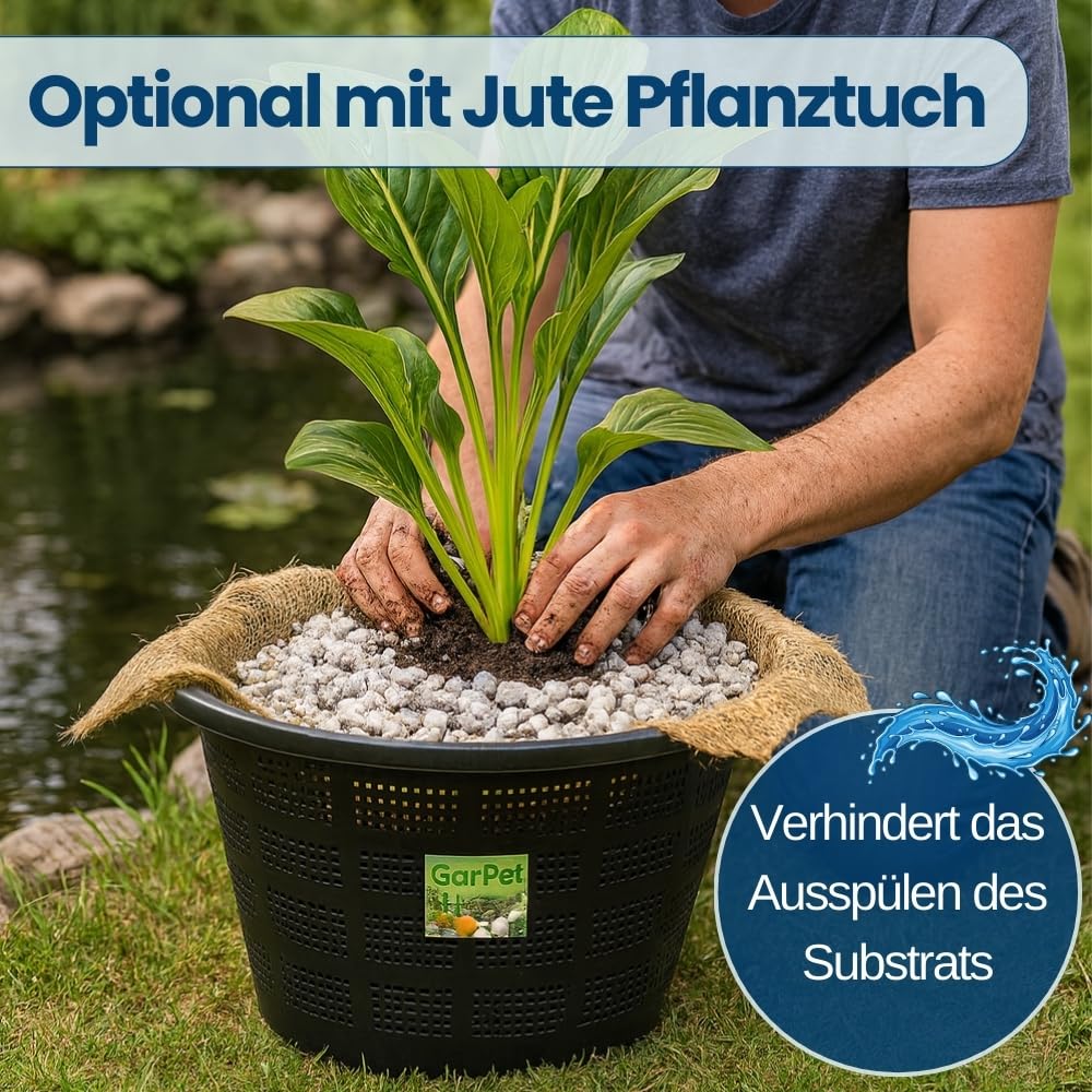 garpet-garten-pflanzkorb-teich-23x23-cm-wasserpflanzen-schwarz image 5