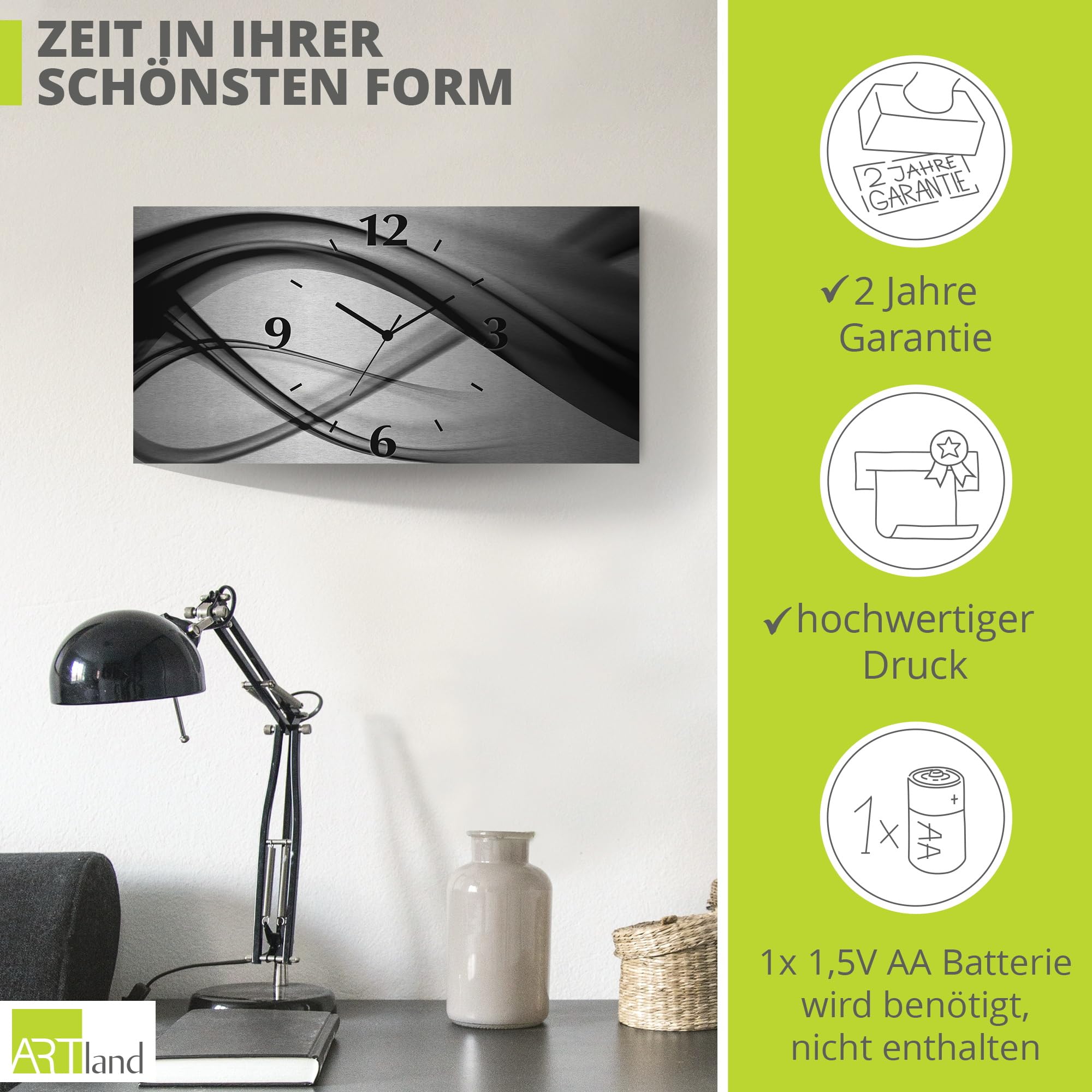 artland-wanduhren-quarzuhr-50x25-welle-abstrakt-s7kq image 3