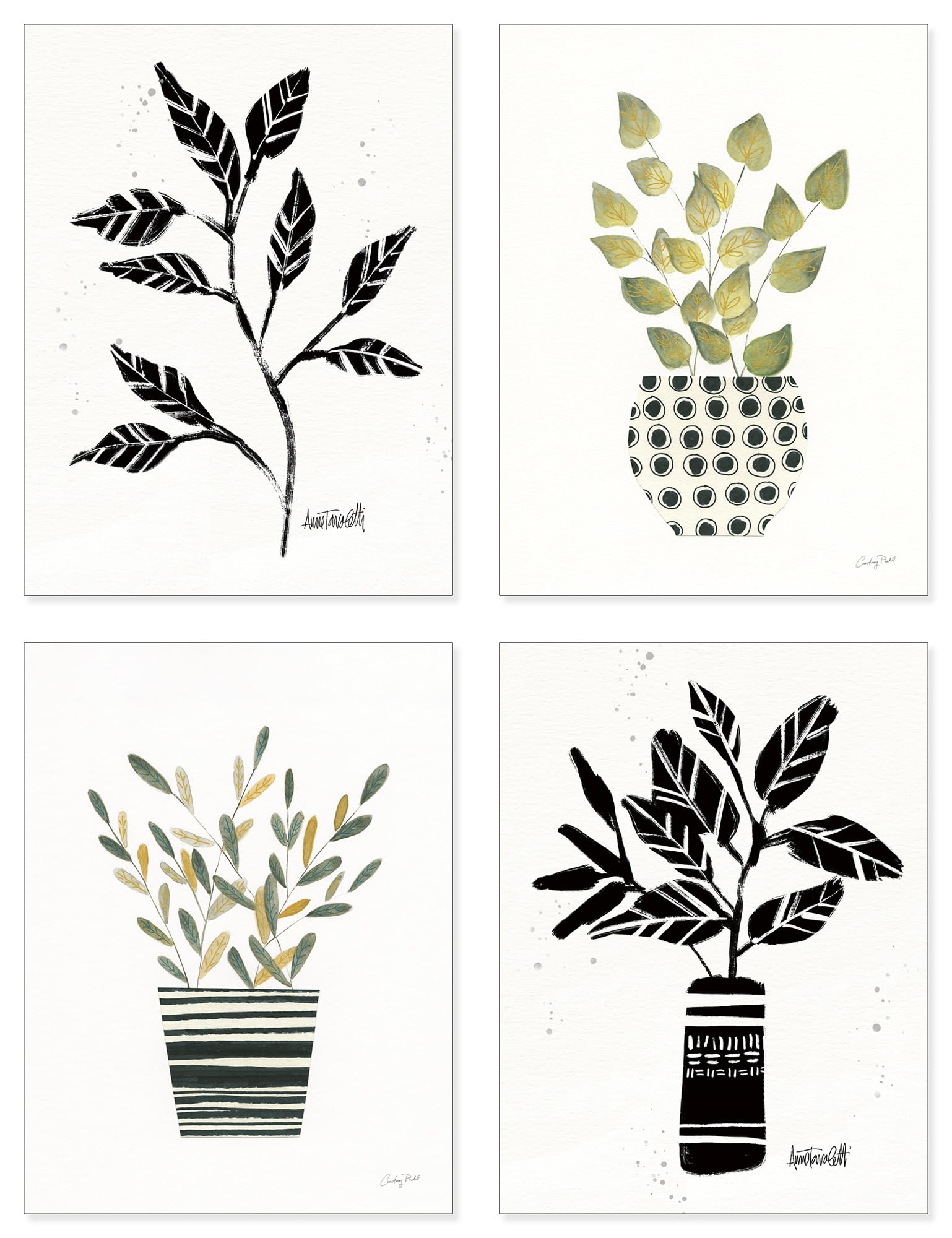 artland-leinwandbilder-boho-plant-ladies-set-4tlg-30x40-cm-boho image 8