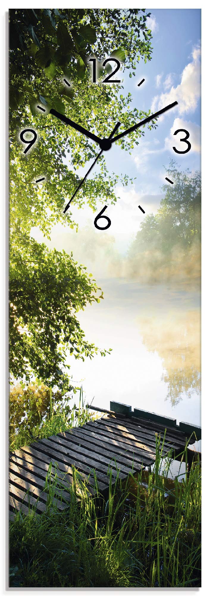 artland-wanduhren-t9qo-wanduhr-elefant-safari-20x60-cm-lautlos image 7