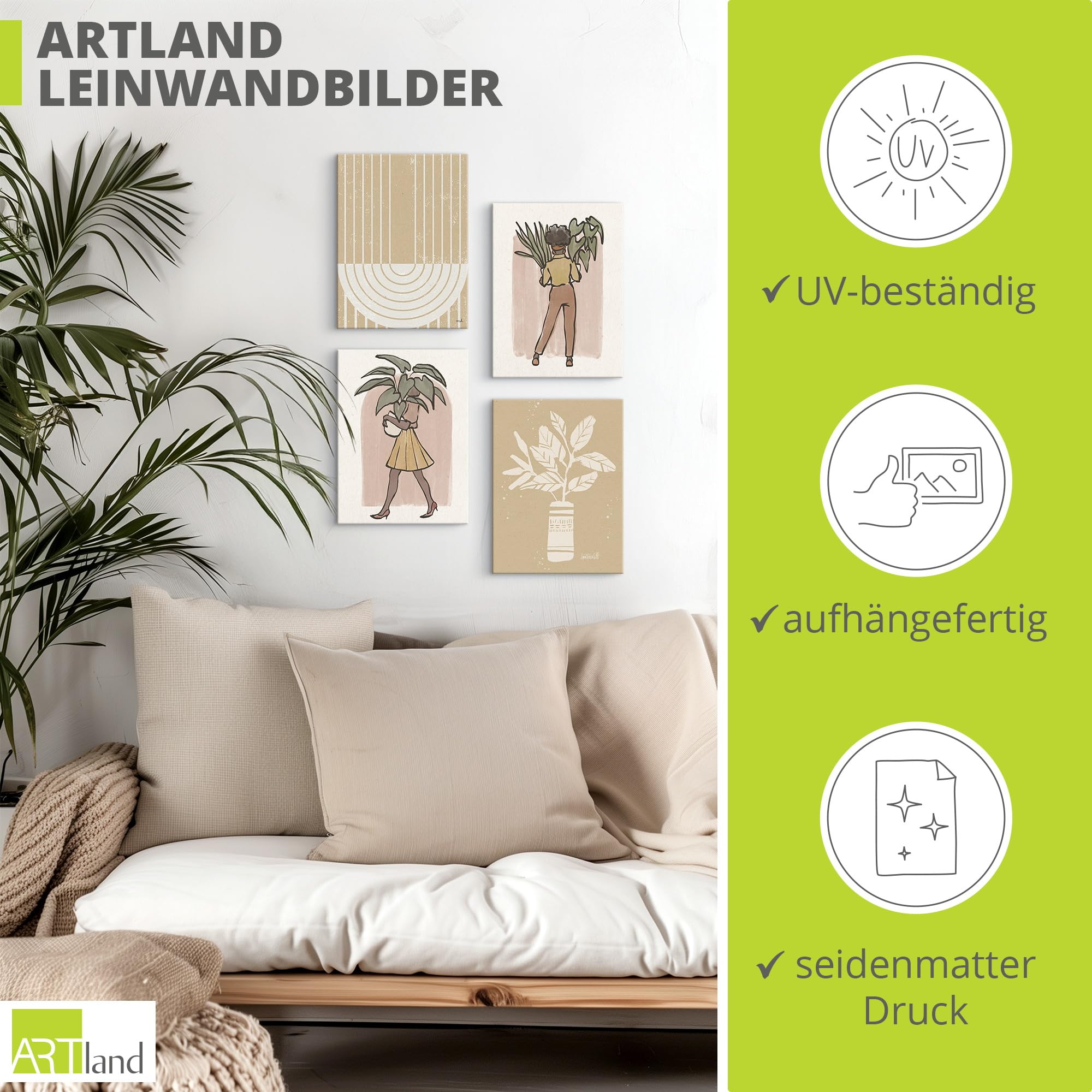 artland-leinwandbilder-boho-plant-ladies-set-4tlg-30x40-cm-boho image 3