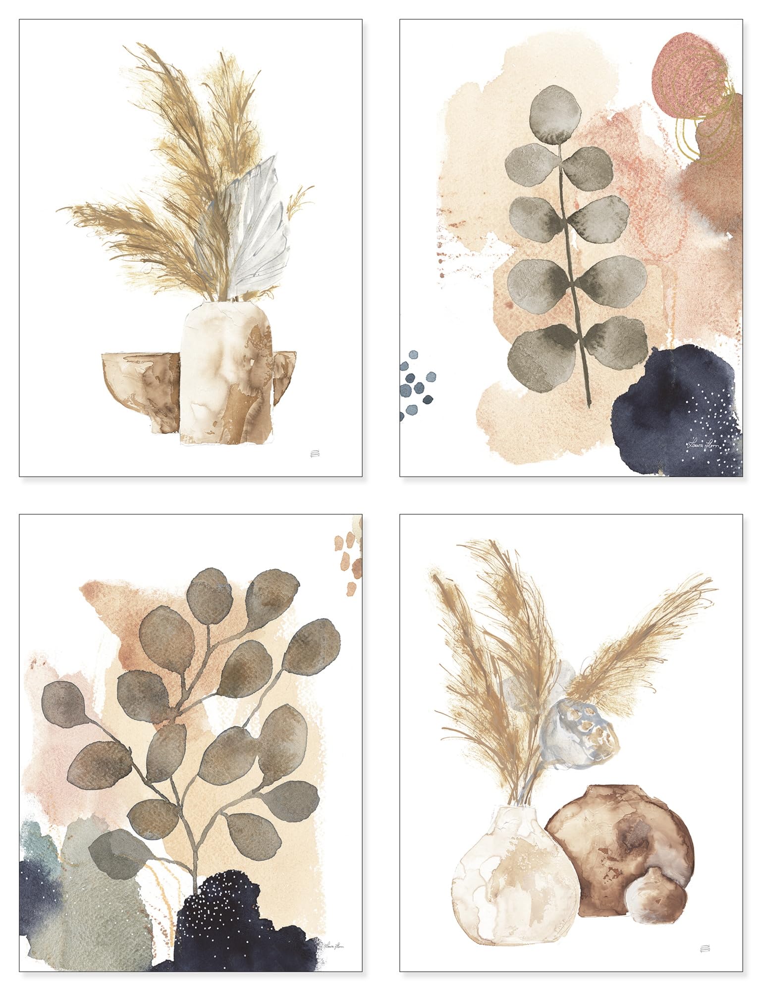 artland-leinwandbilder-modern-petals-set-4tlg-45x60-cm-blumen image 8