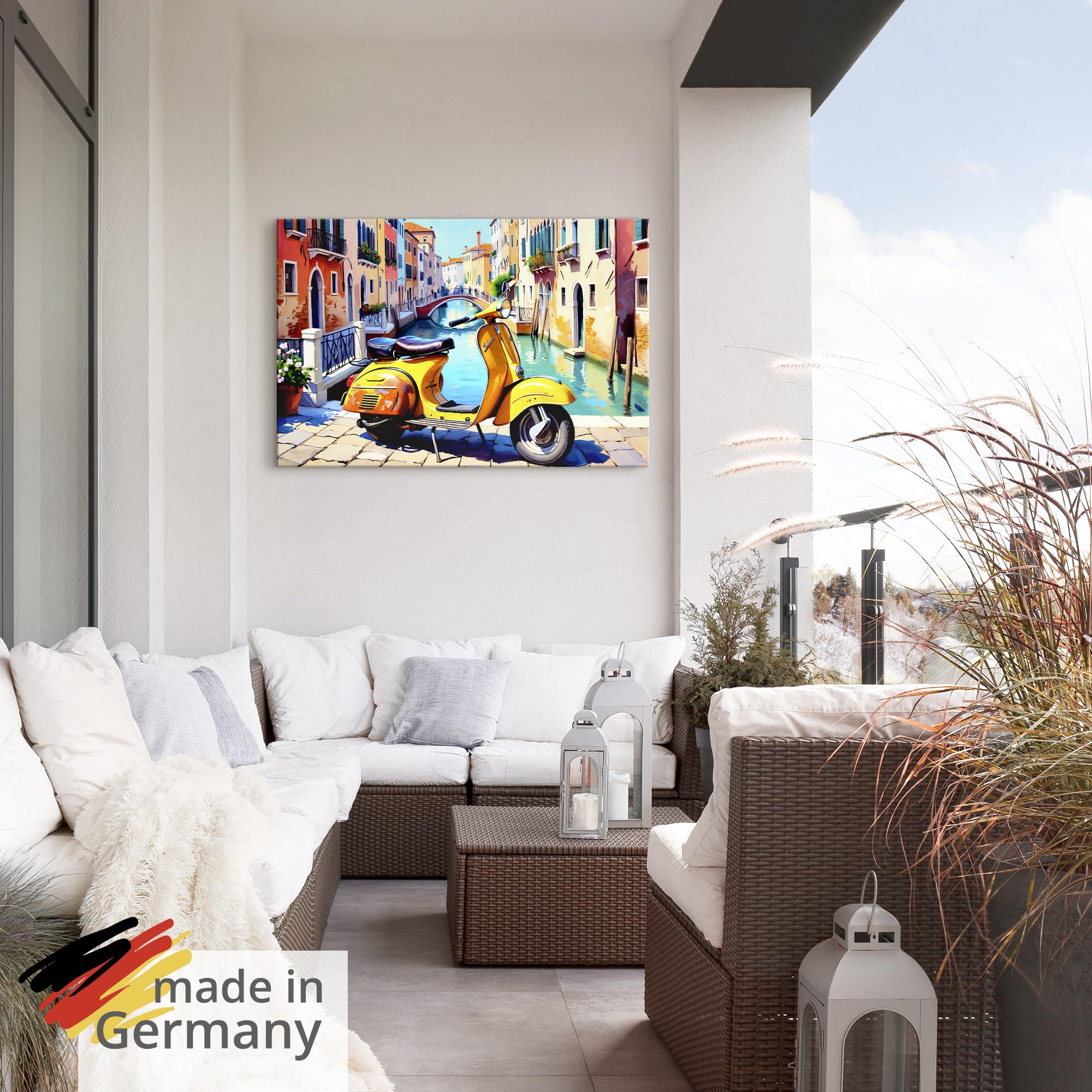 artland-alubilder-u6fj-bunt-alubild-90x60-cm-vespa-venedig image 5